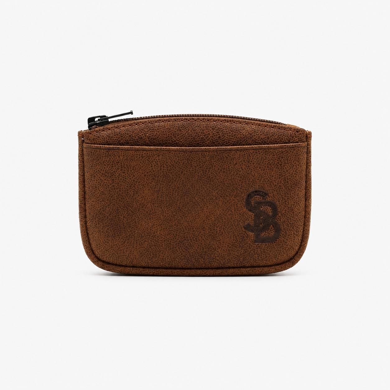 Leather zip wallet SERGE BLANCO Brown
