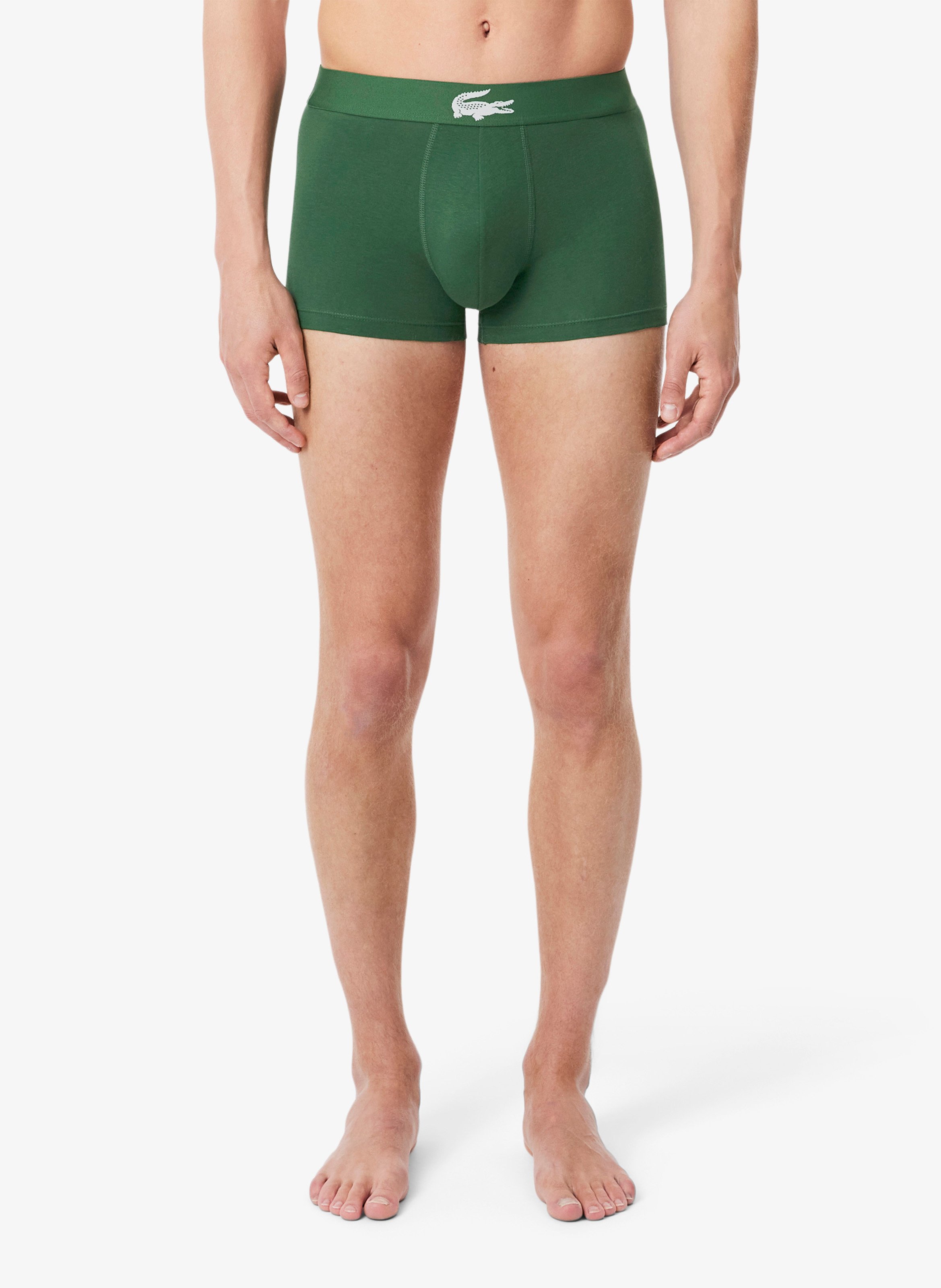 Set aus 3 kurzen Boxershorts aus gemischter Baumwolle LACOSTE Mehrfarbig