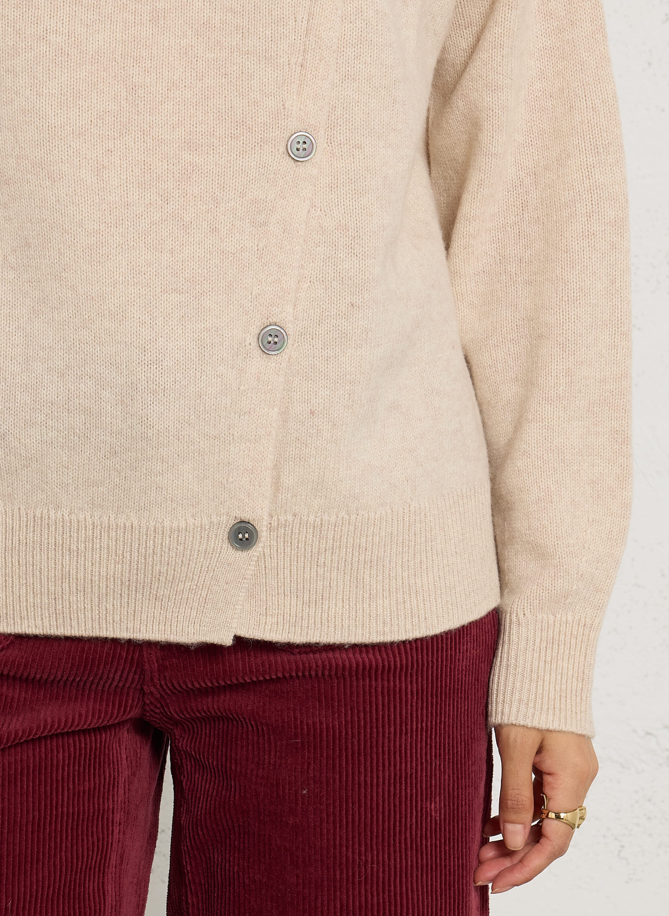 Oversized wollen trui MAISON 123 Wit