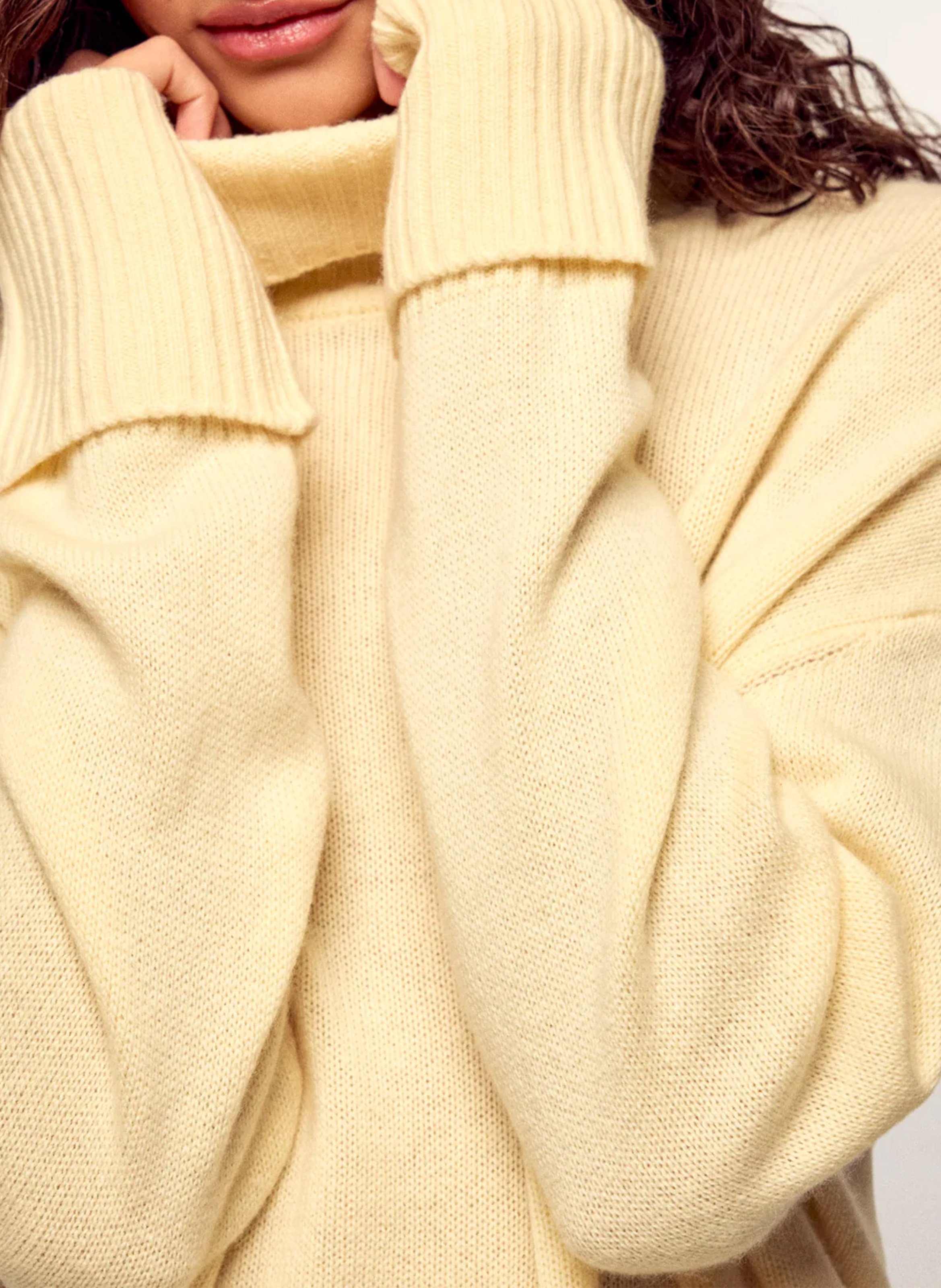Pull oversize en cachemire FROM FUTURE Jaune
