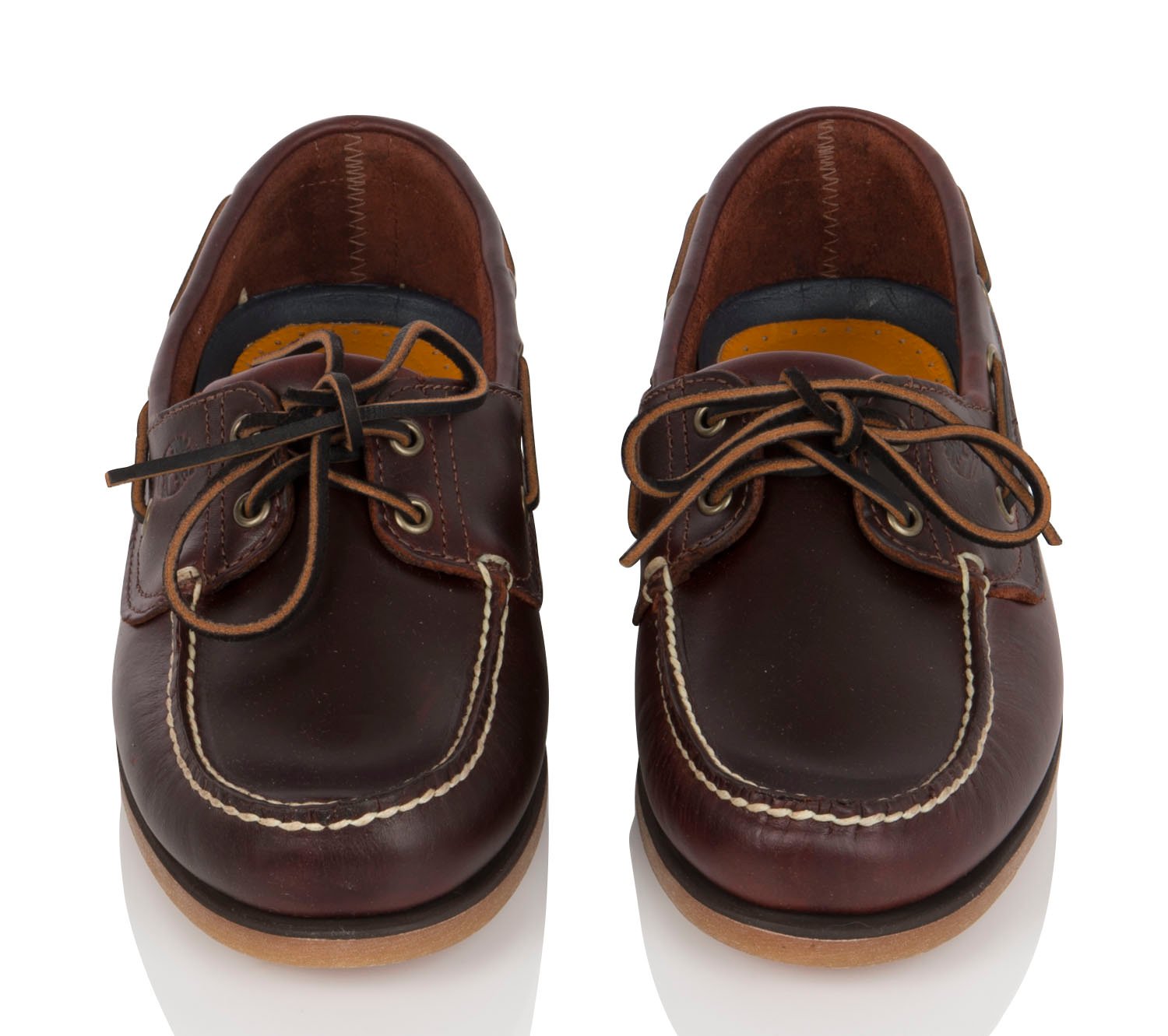 Chaussures bateau en cuir TIMBERLAND Marron