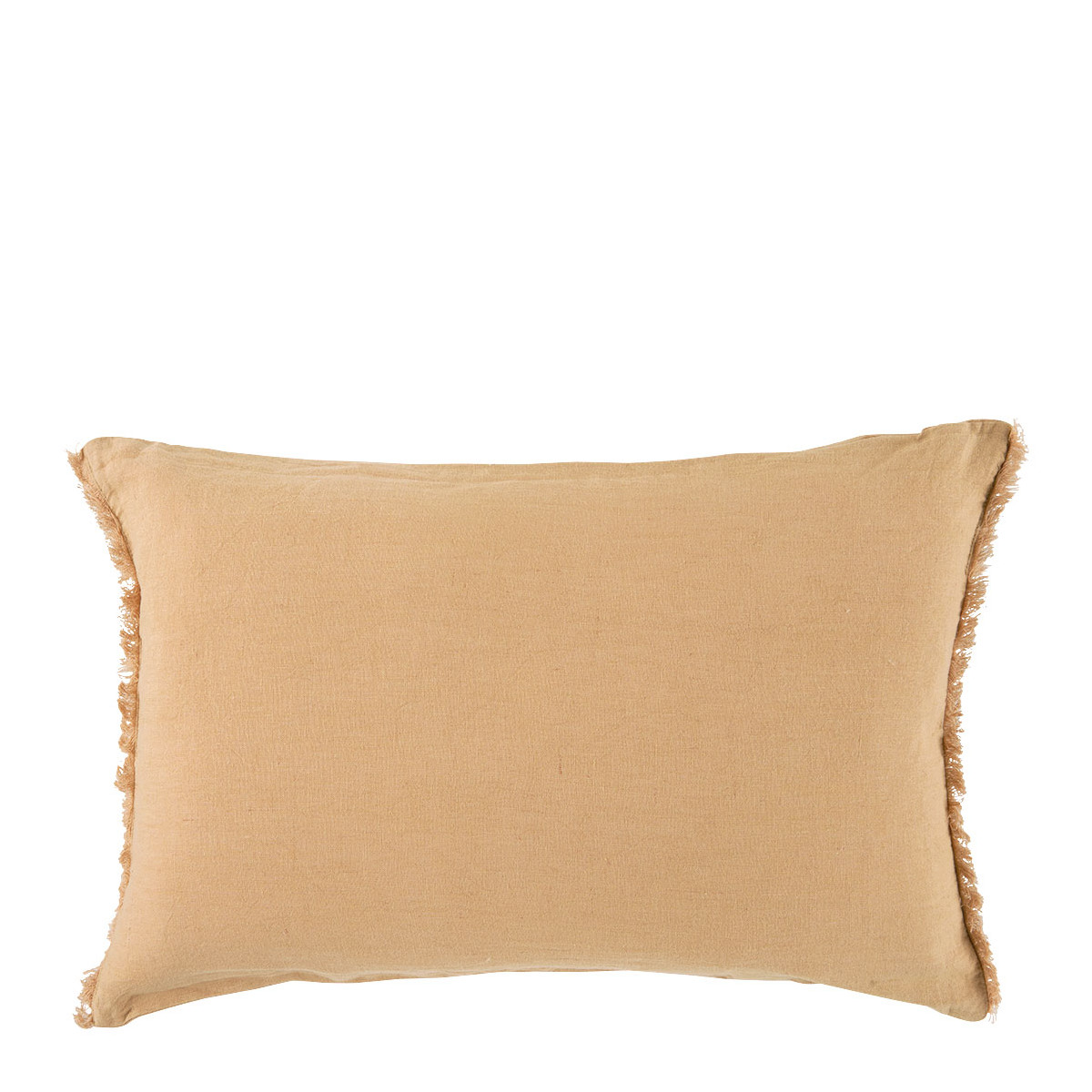 Chloé washed linen cushion cover BLANC D'IVOIRE Orange