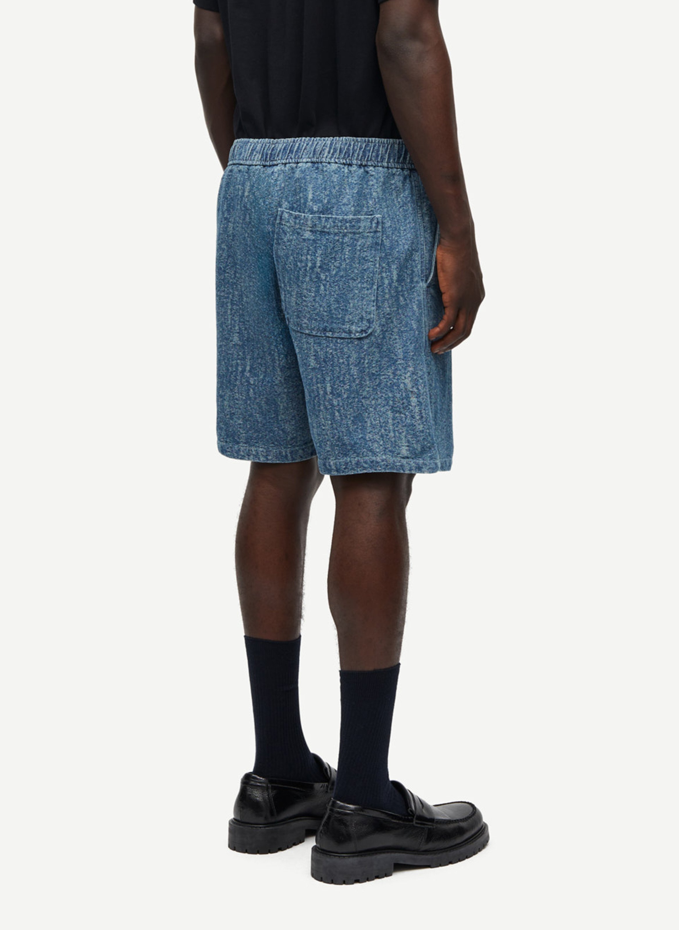 Short en coton mélangé SAMSOE SAMSOE Bleu