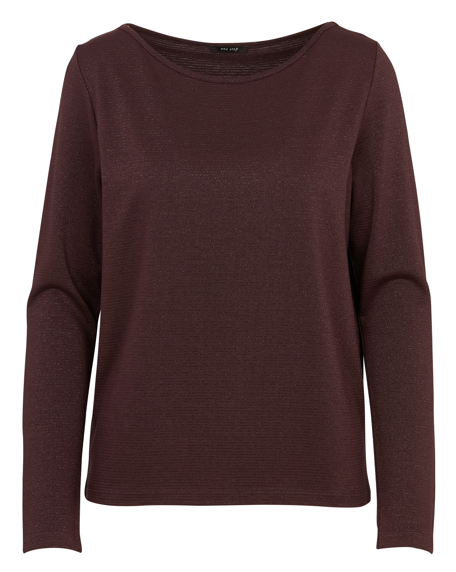 Tee-shirt droit rayé ONE STEP Marron