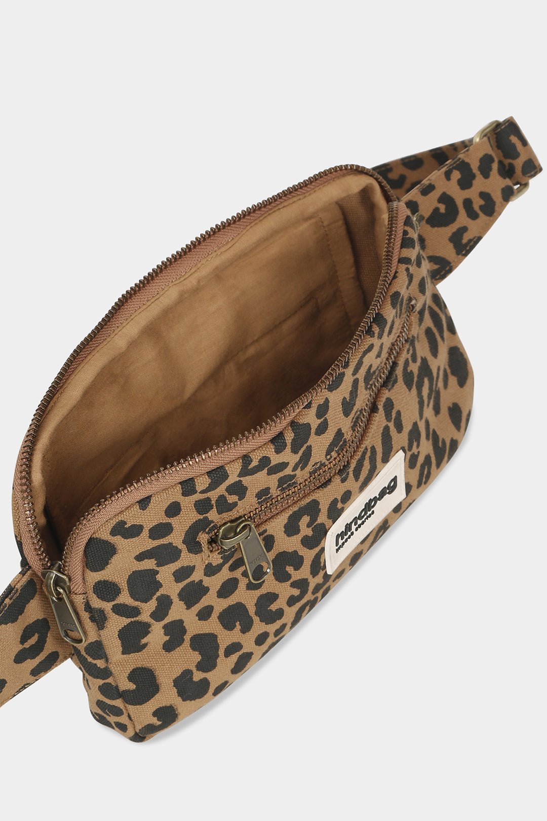 Cotton waist bag HINDBAG Brown