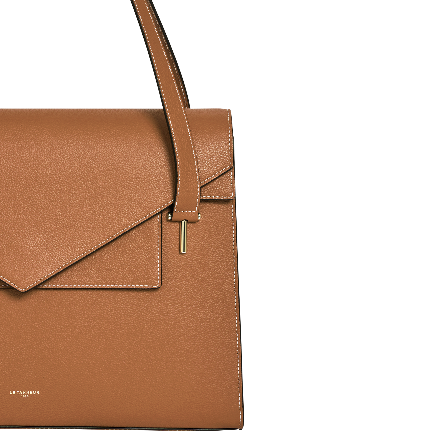 Porte-documents en cuir LE TANNEUR Marron