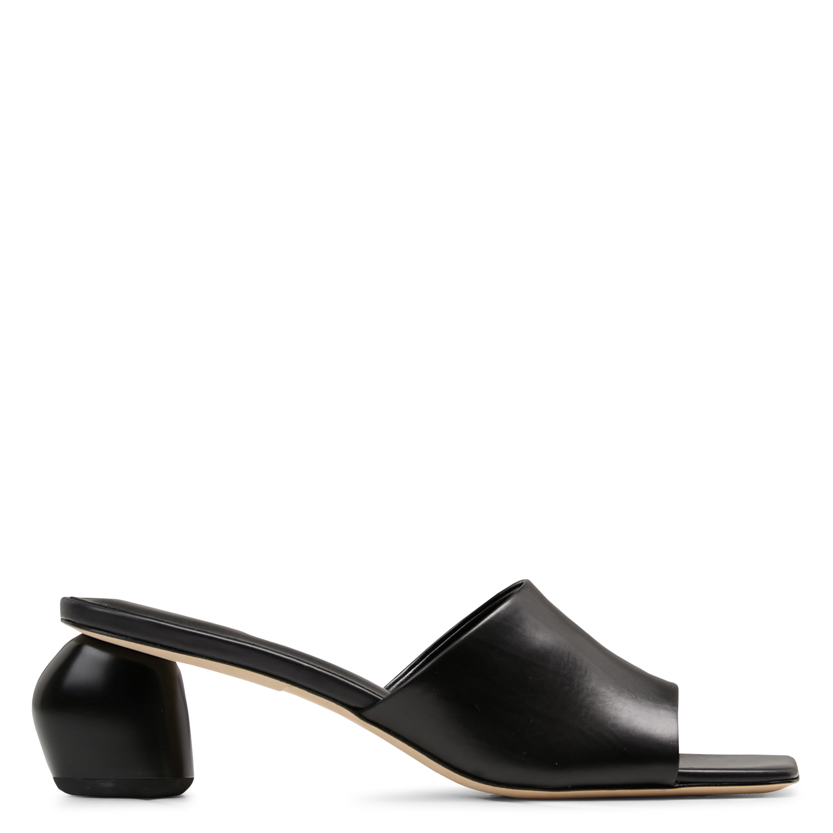 Sandales hautes en cuir MI/MAI Noir