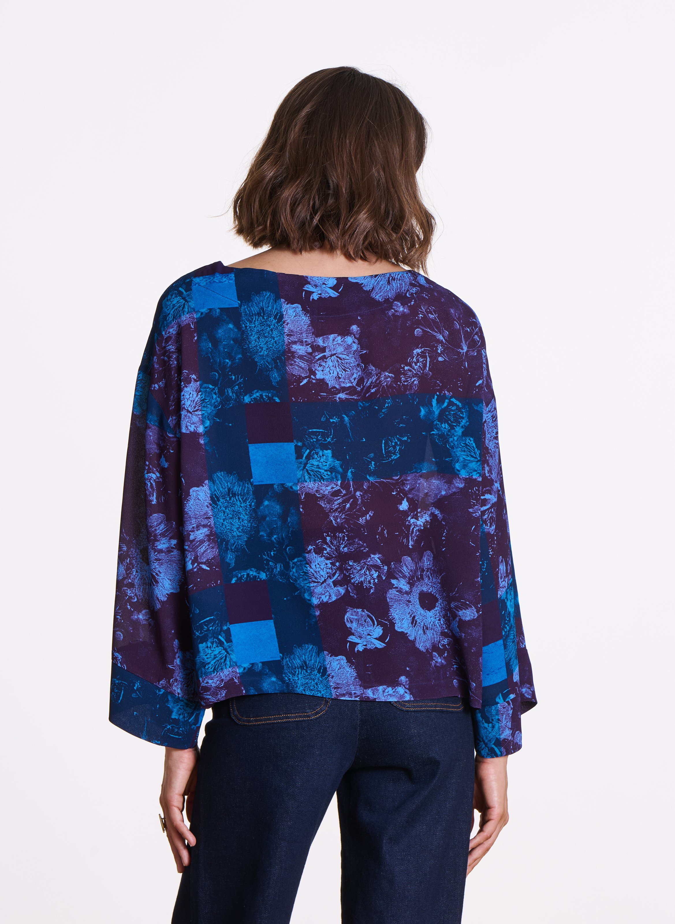 Loose-fit round-neck top LA FEE MARABOUTEE Purple