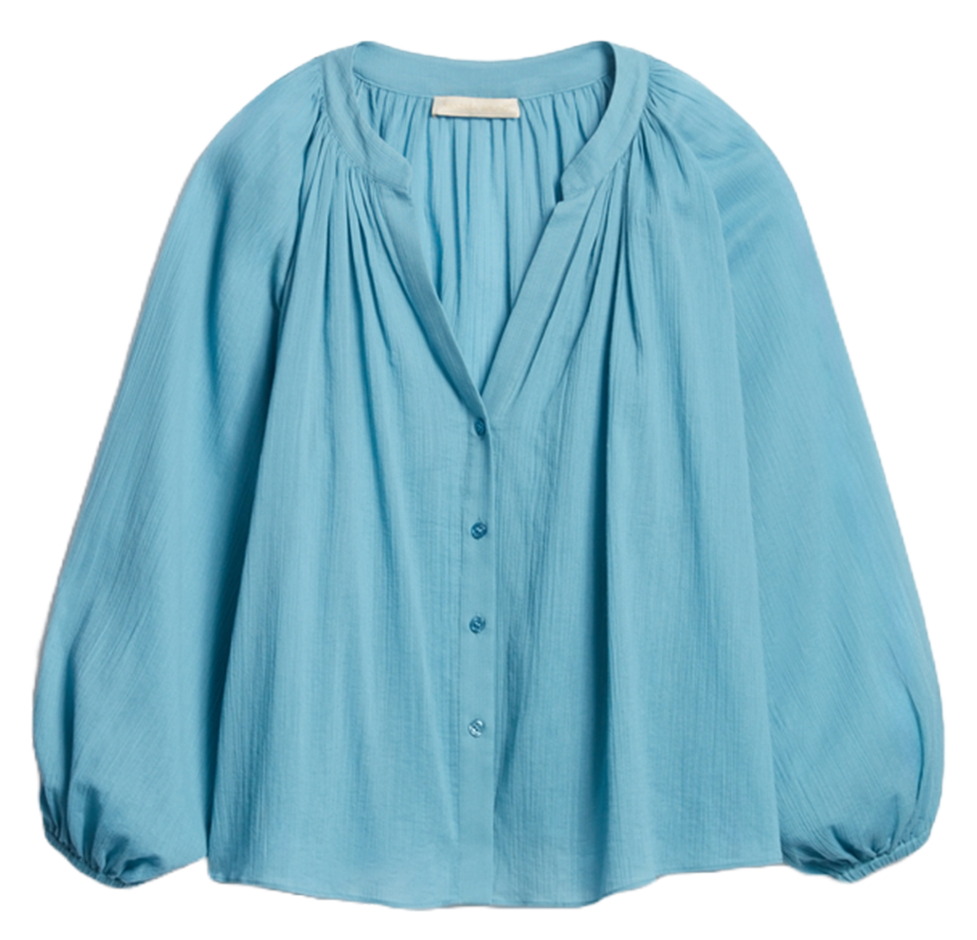 V-neck cotton blouse VANESSA BRUNO Blue