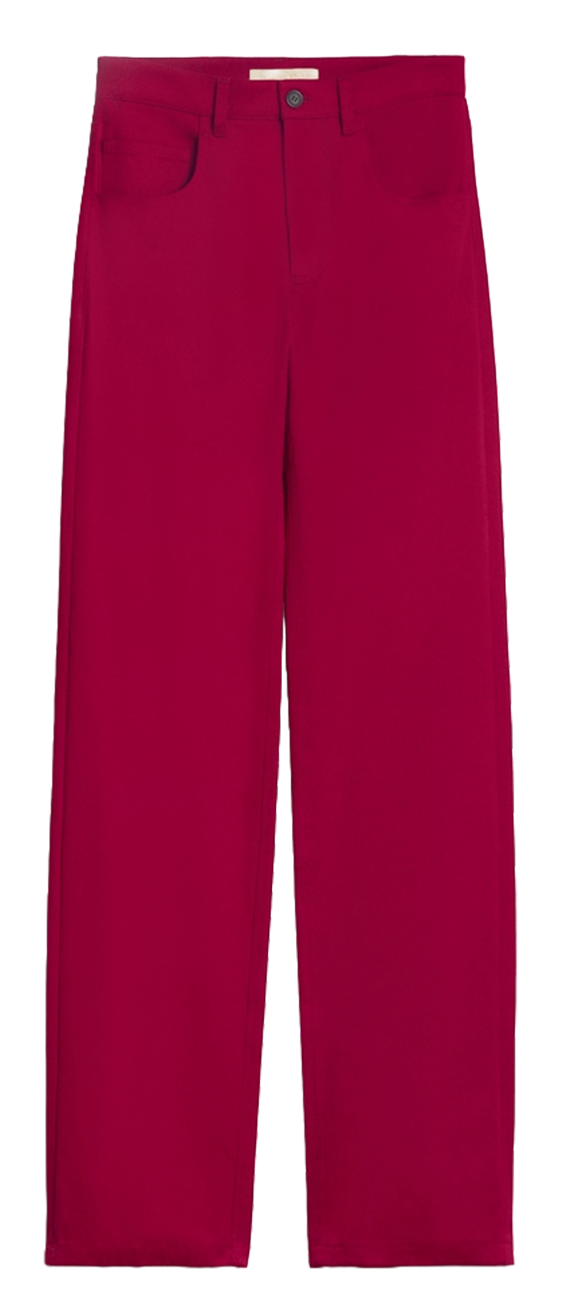 Straight-leg organic cotton-blend pants VANESSA BRUNO Red