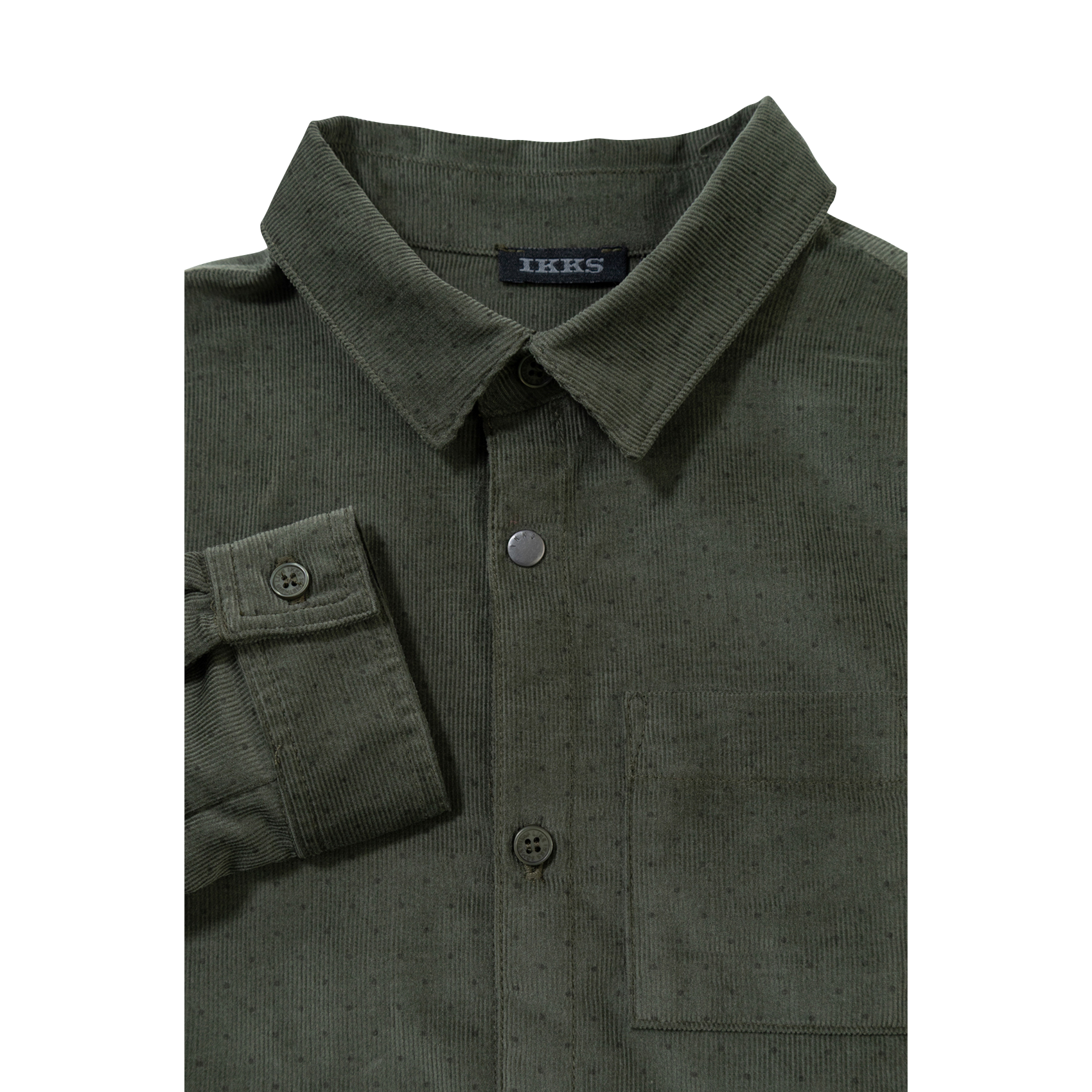 Blouse met klassieke kraag IKKS JUNIOR Kaki