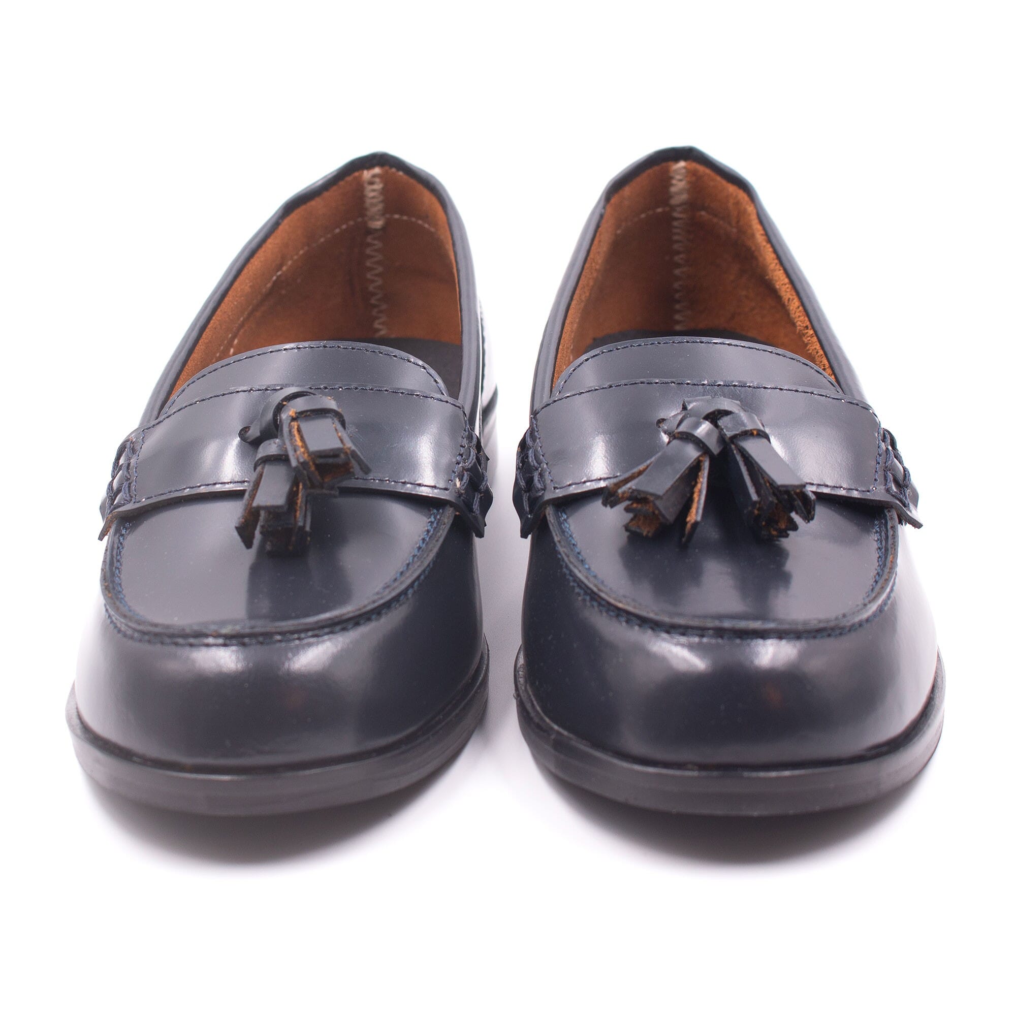 Girl's moccasins with pompoms Boni & Sidonie Blue