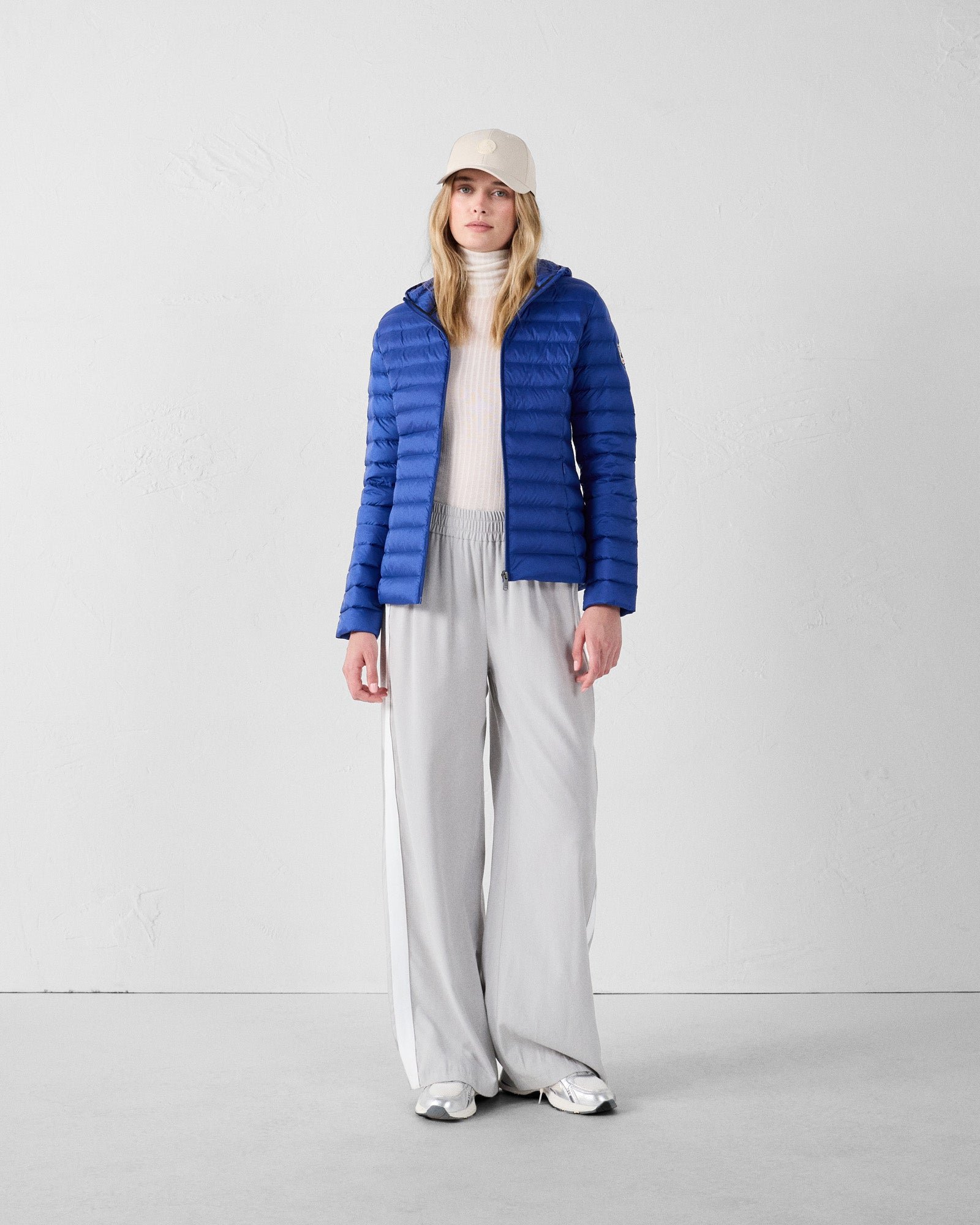 Lightweight hooded puffer jacket Cloe JOTT Blue