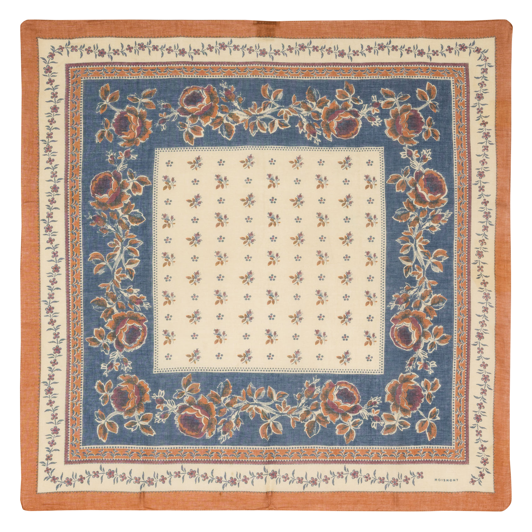 Foulard en coton MOISMONT Marron