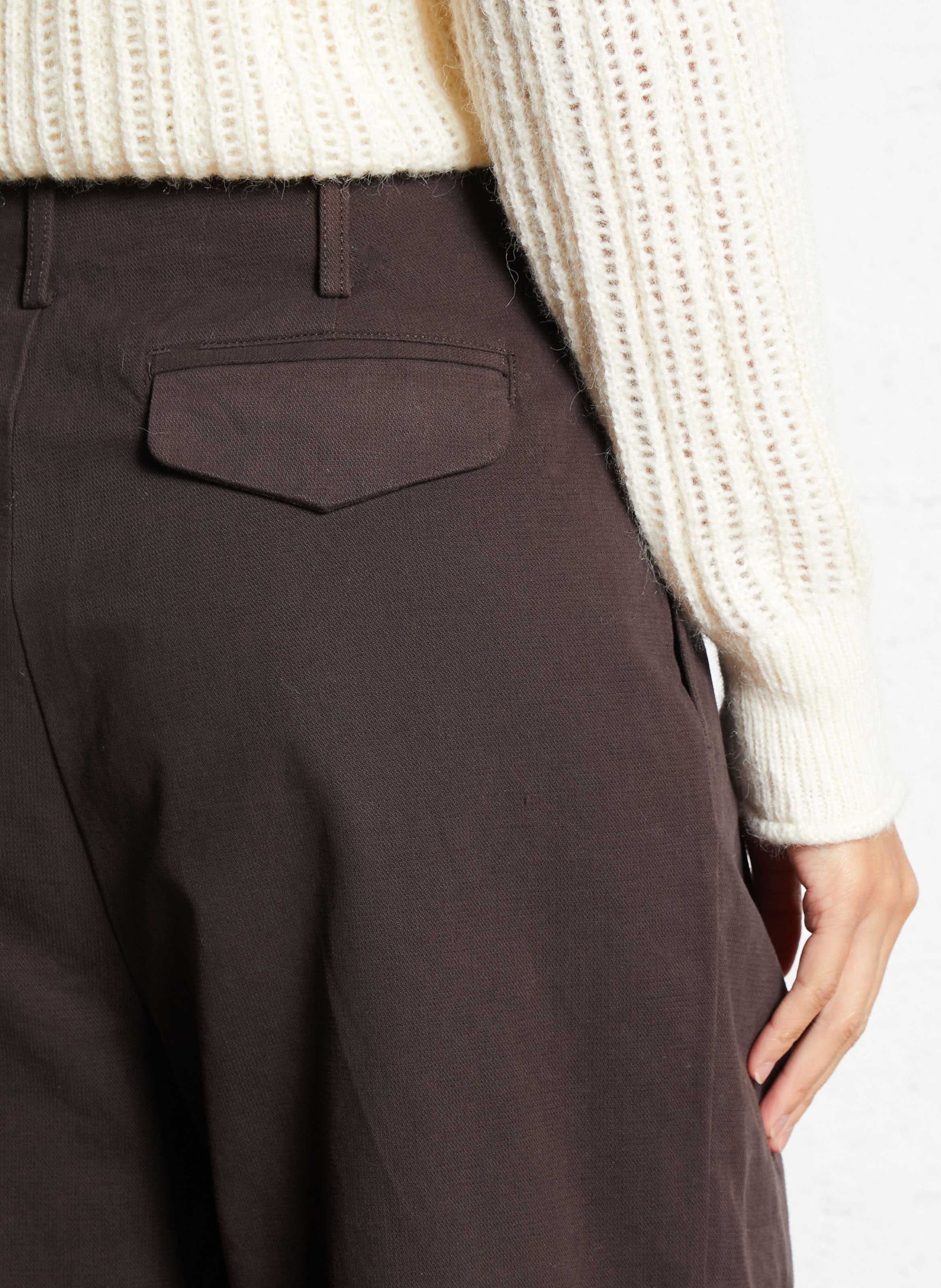 Weit geschnittene Jeans THE KORNER Braun