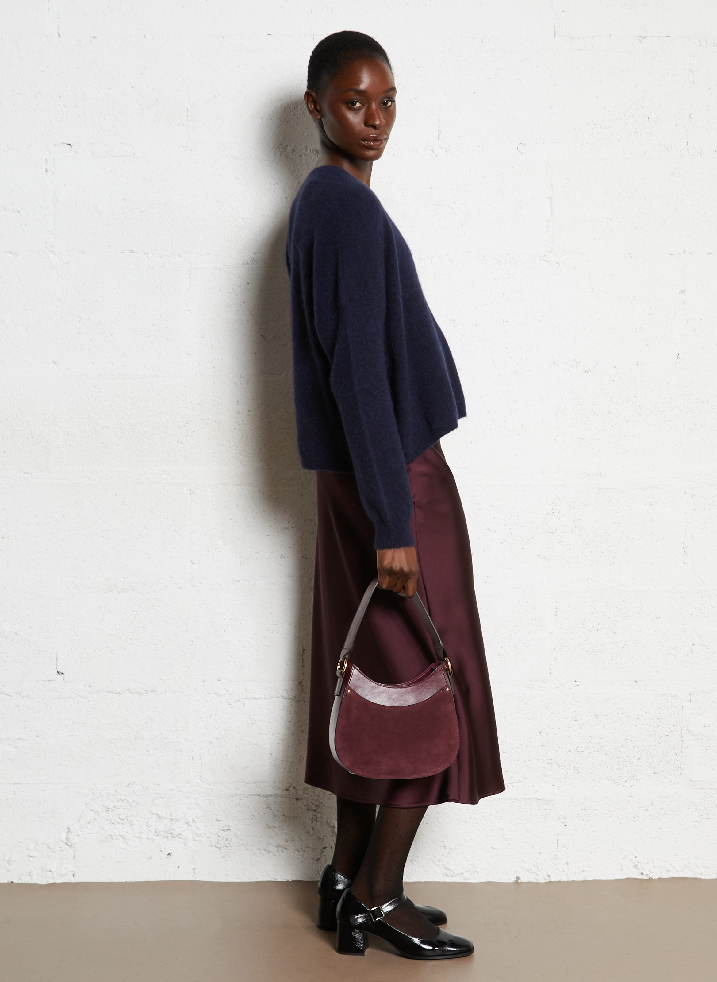 Sac à main en cuir MAISON 123 Rouge