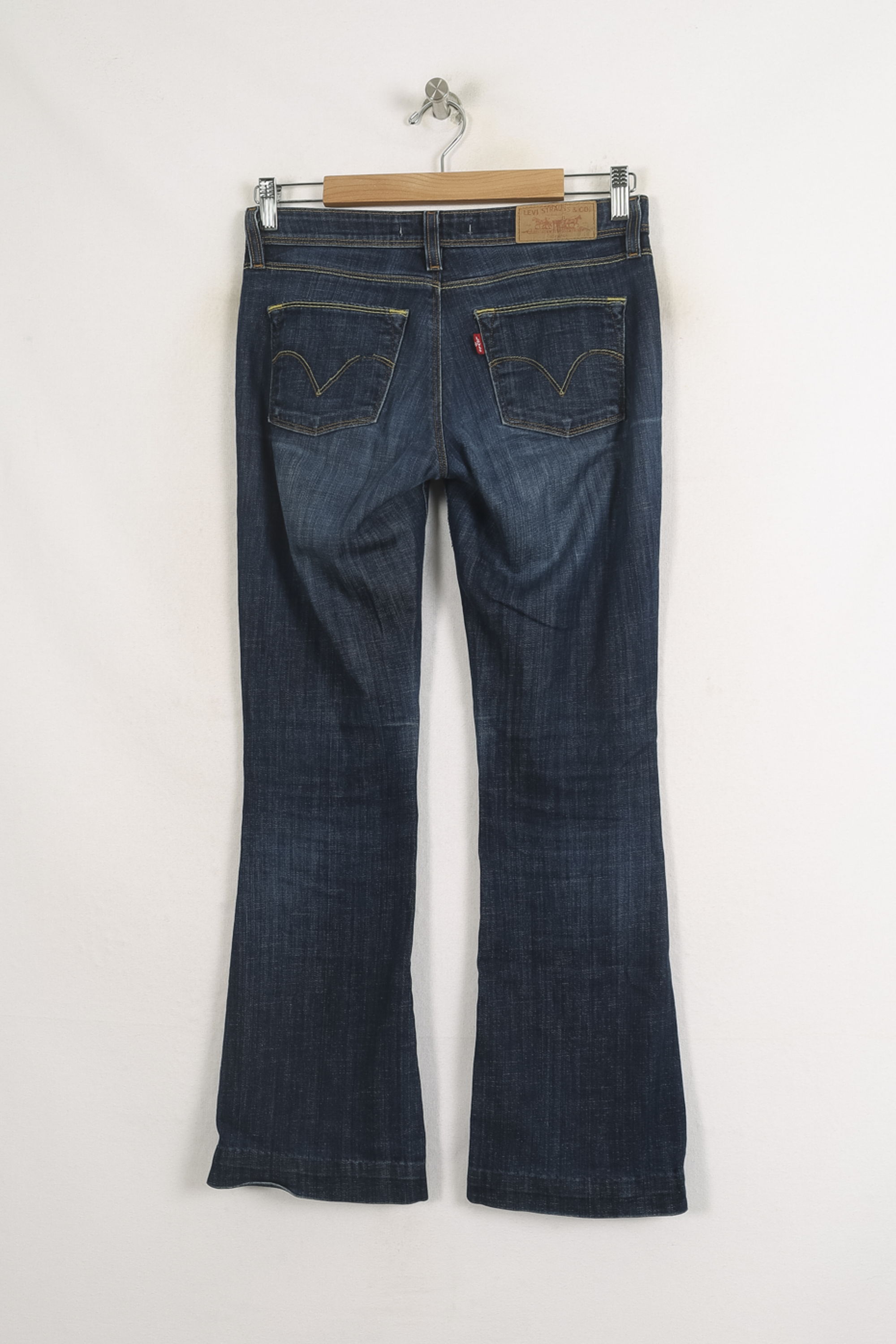 Cropped slim jeans with studs LEVI'S - Seconde main Blue