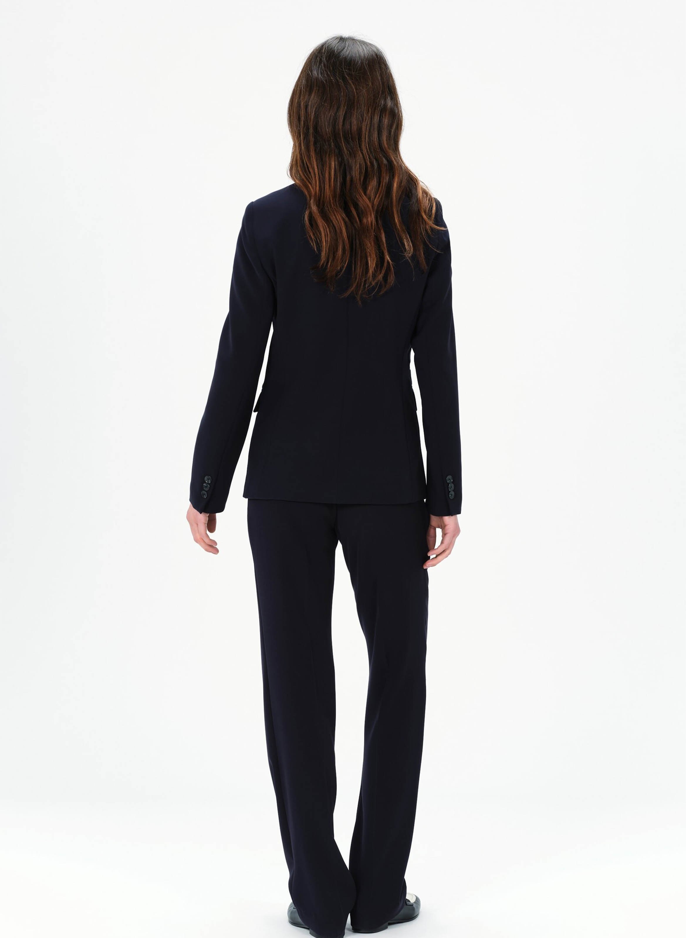 Fitted jacket with tailored collar CAROLL Blue