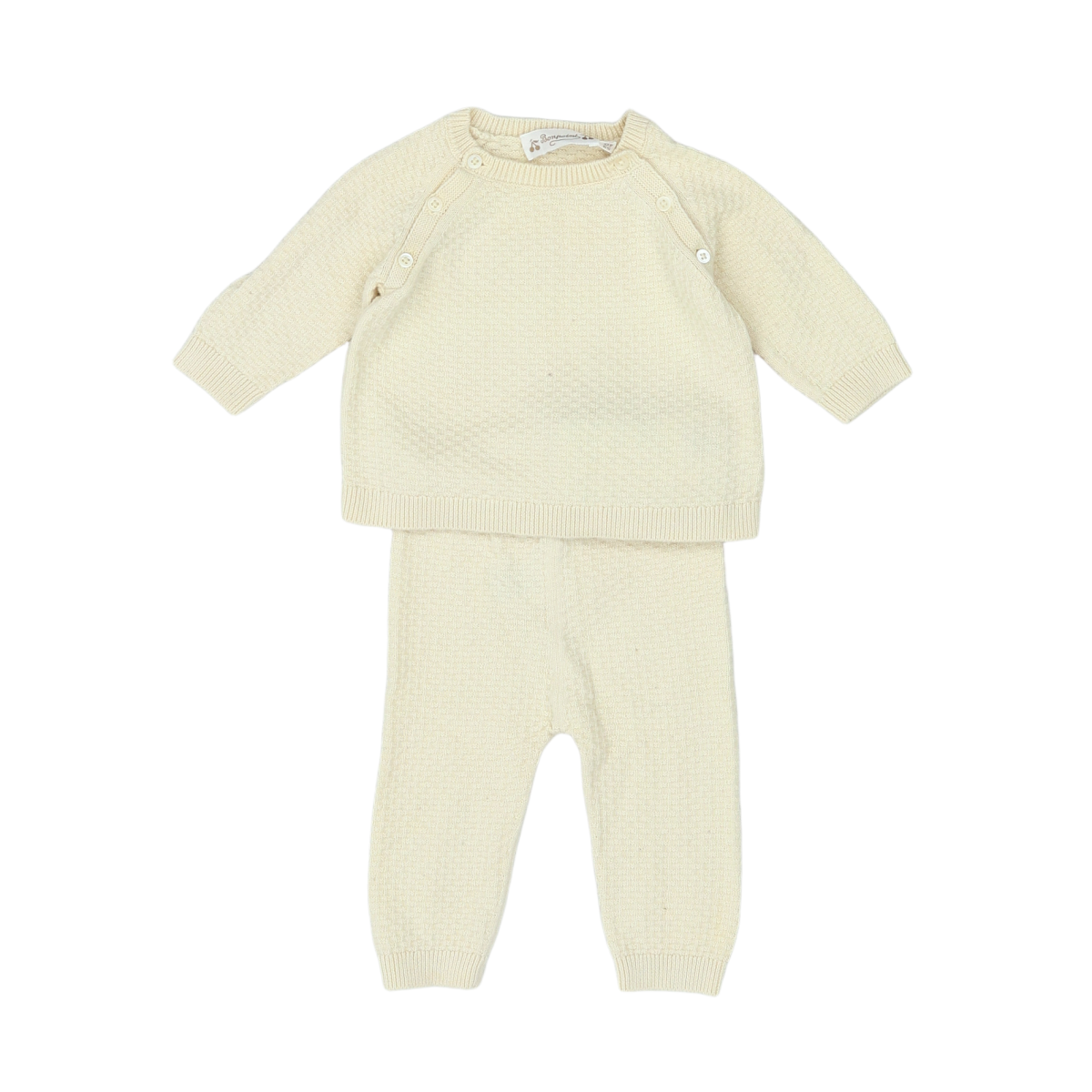 Beige baby set - 3 months BONPOINT - Seconde Main Beige