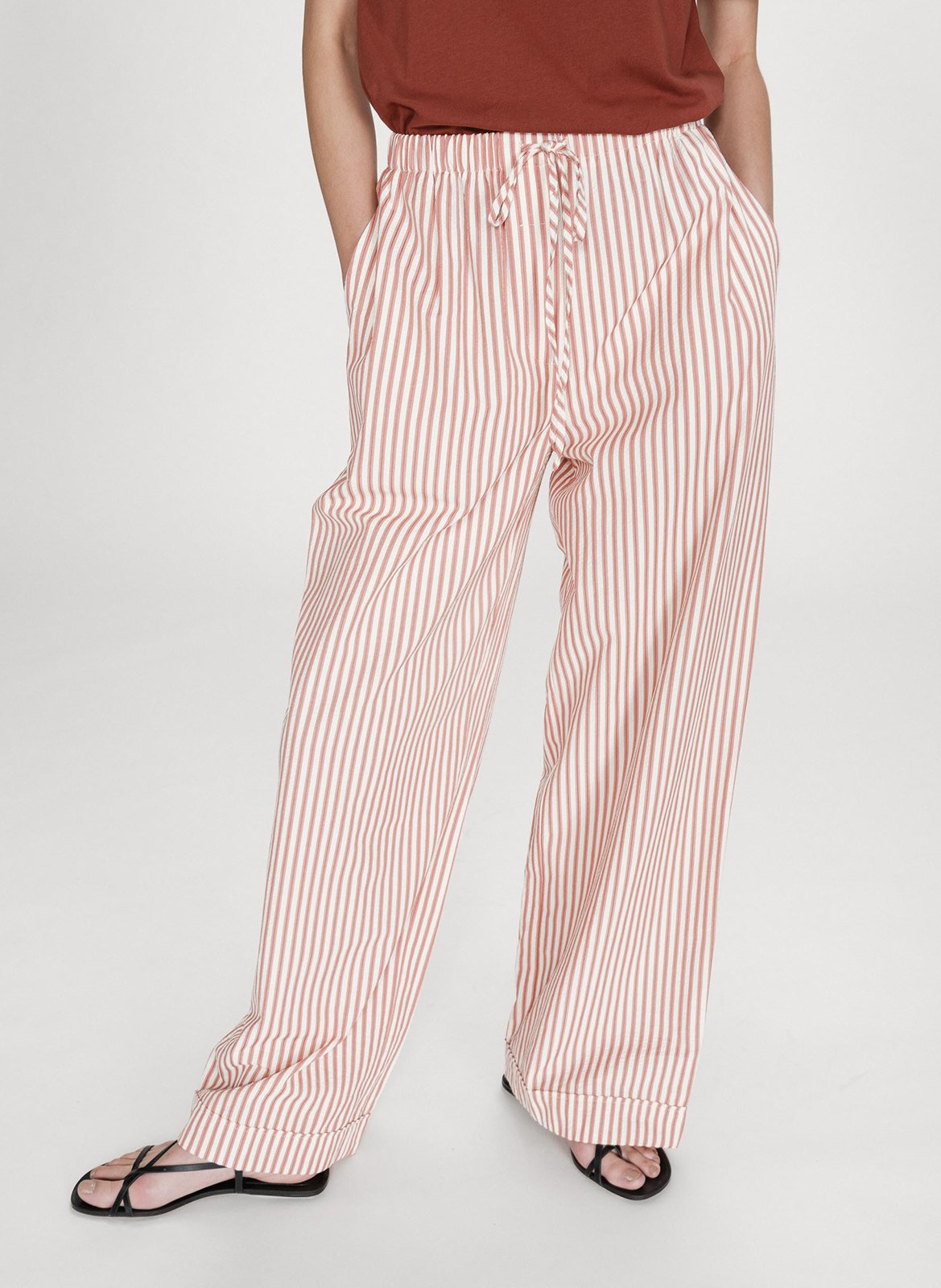 Pantalon large dn coton mélangé GRACE ET MILA