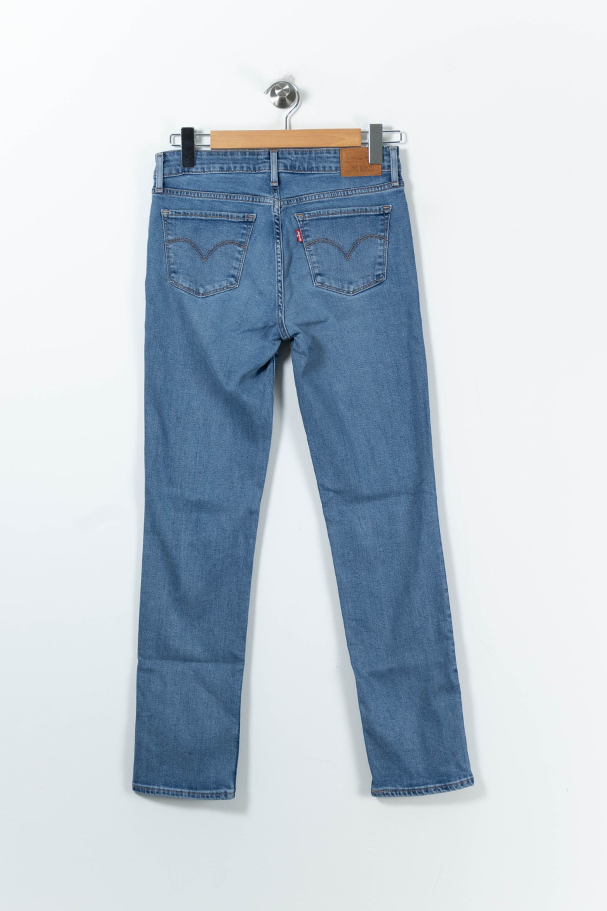 Cropped slim jeans with studs LEVI'S - Seconde main Blue
