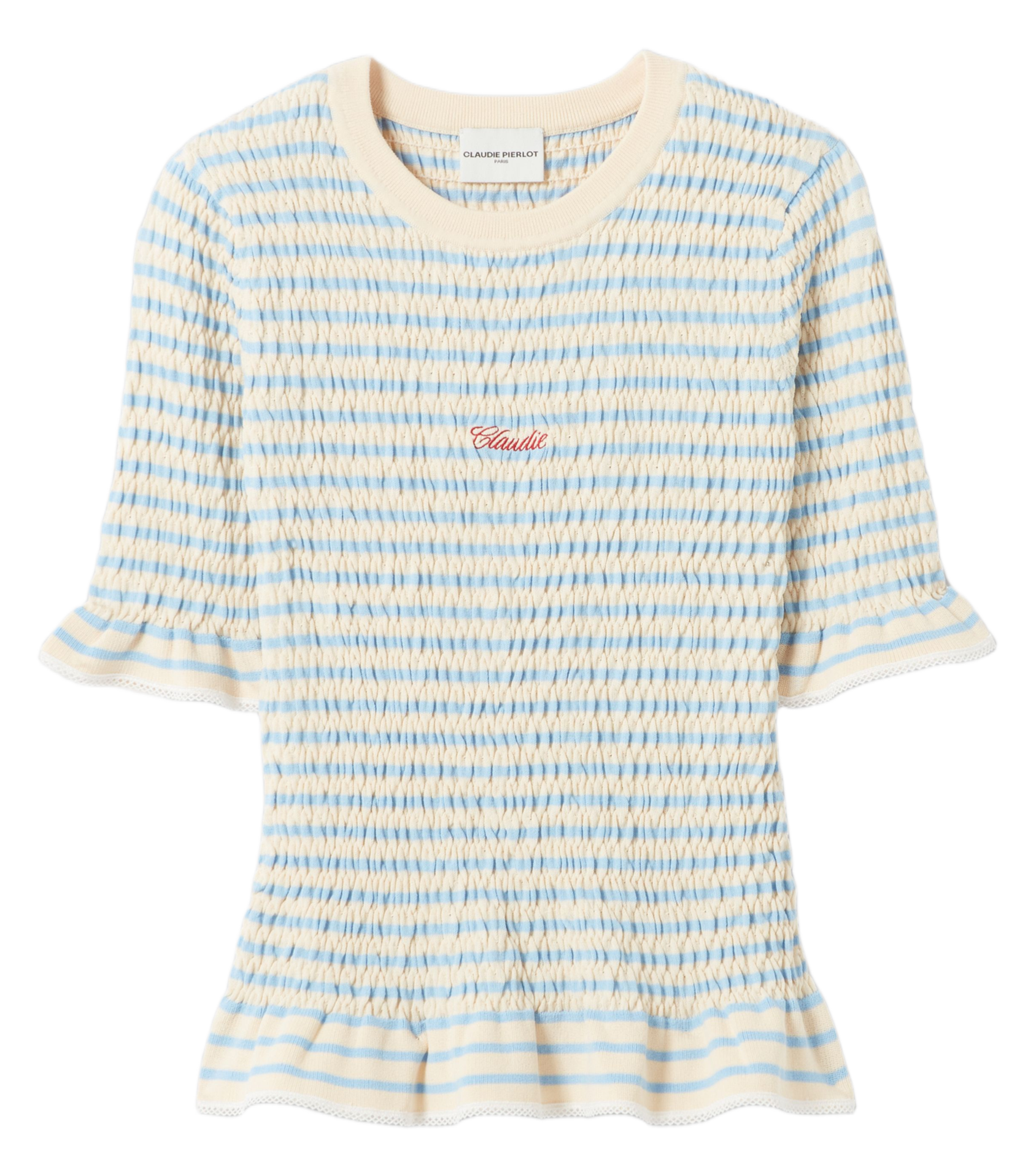 Fitted round-neck knit top CLAUDIE PIERLOT Multicolored