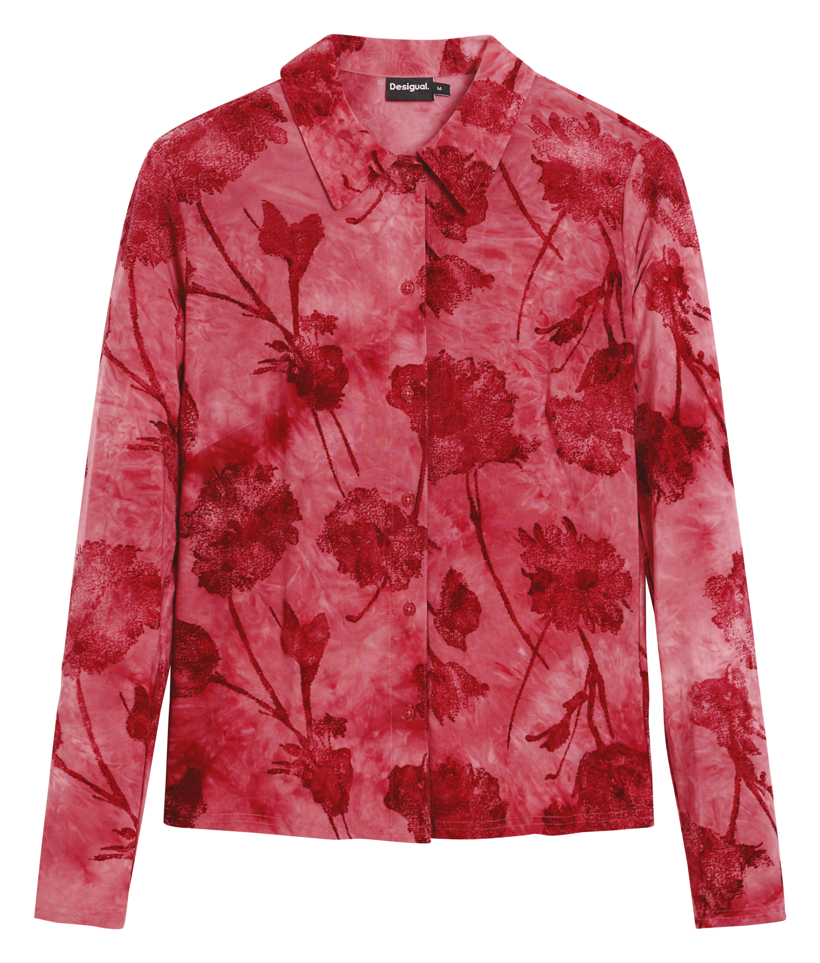 Rechte blouse met bloemenprint DESIGUAL Rood