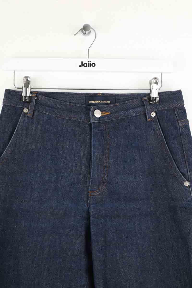 - Straight-leg jeans
- 5 pockets
- Straight cut
- Faded effect VANESSA SEWARD - Seconde Main Blue