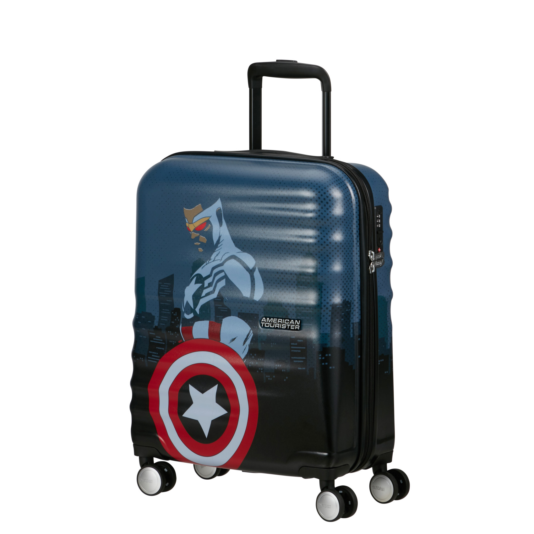 Wavebreaker Disney 4-wheel suitcase size S AMERICAN TOURISTER Blue