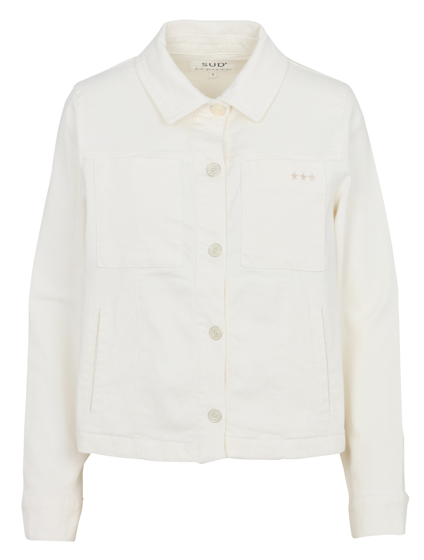 Rechte knoopjas in effen kleur SUD EXPRESS