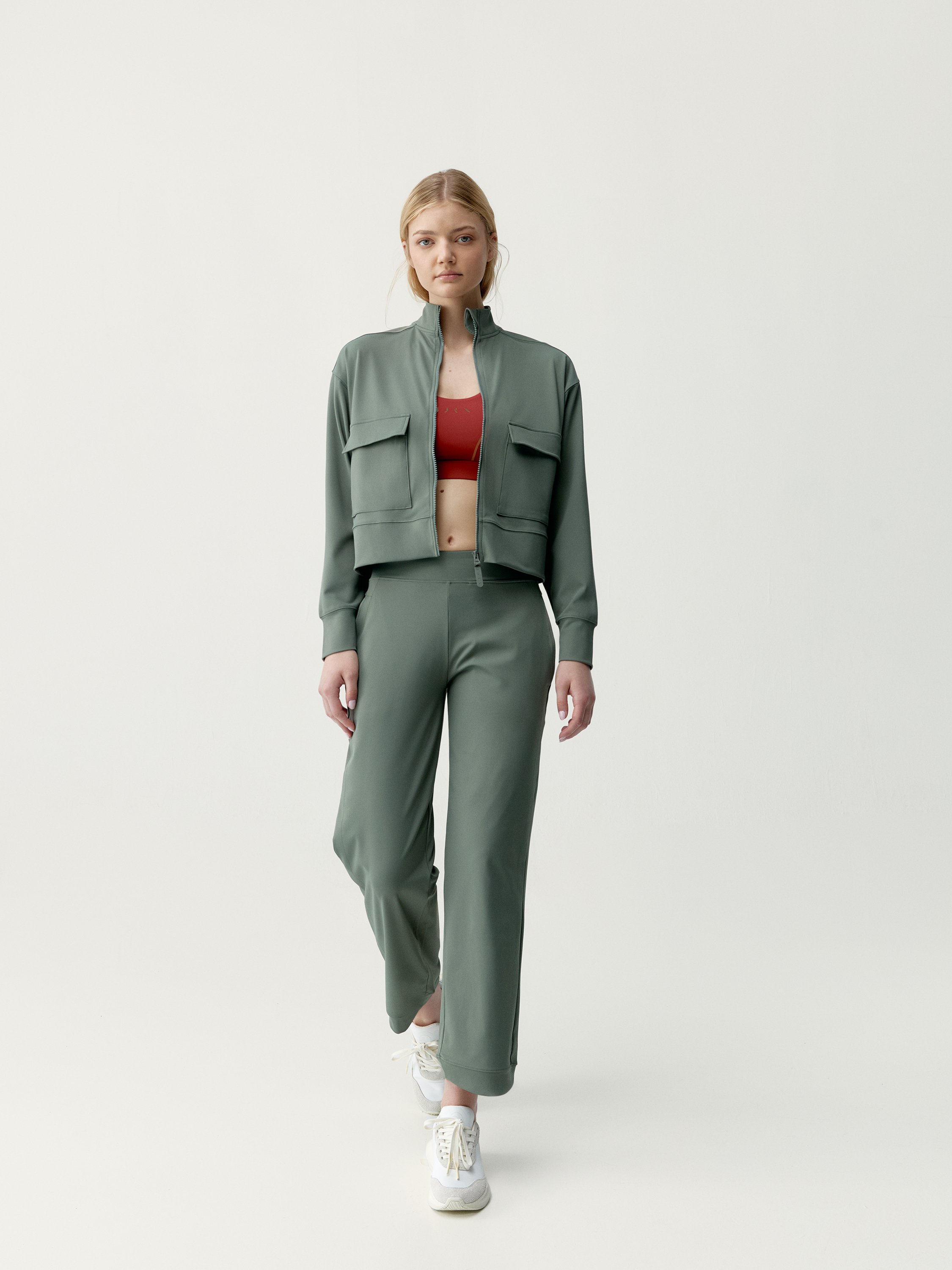 Veste de sport zippée performance athleisure egan BORN Vert