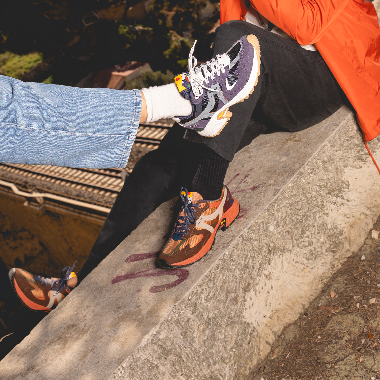 Baskets techniques et durables MEEKO Marron