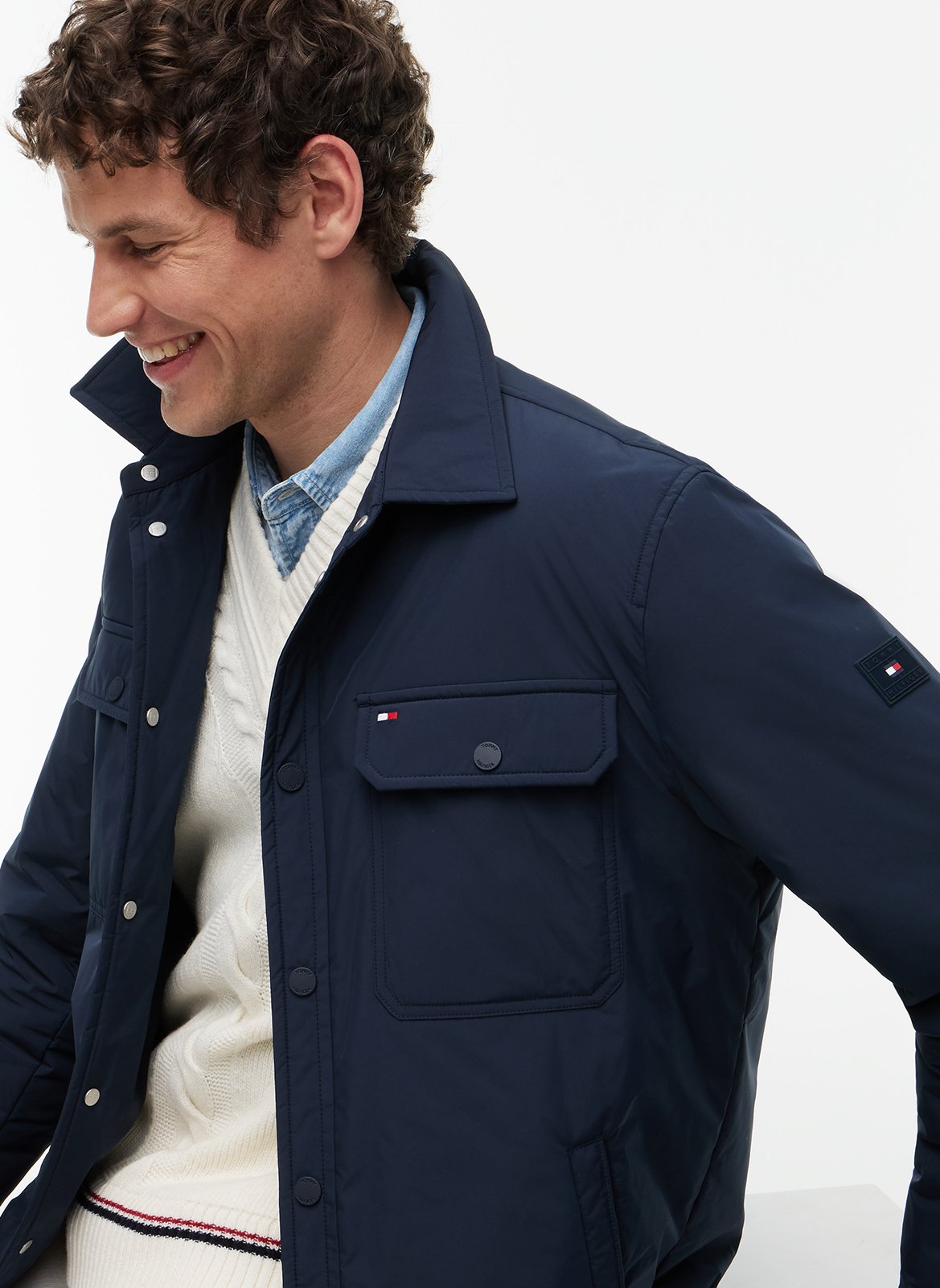 Veste col classique TOMMY HILFIGER Bleu