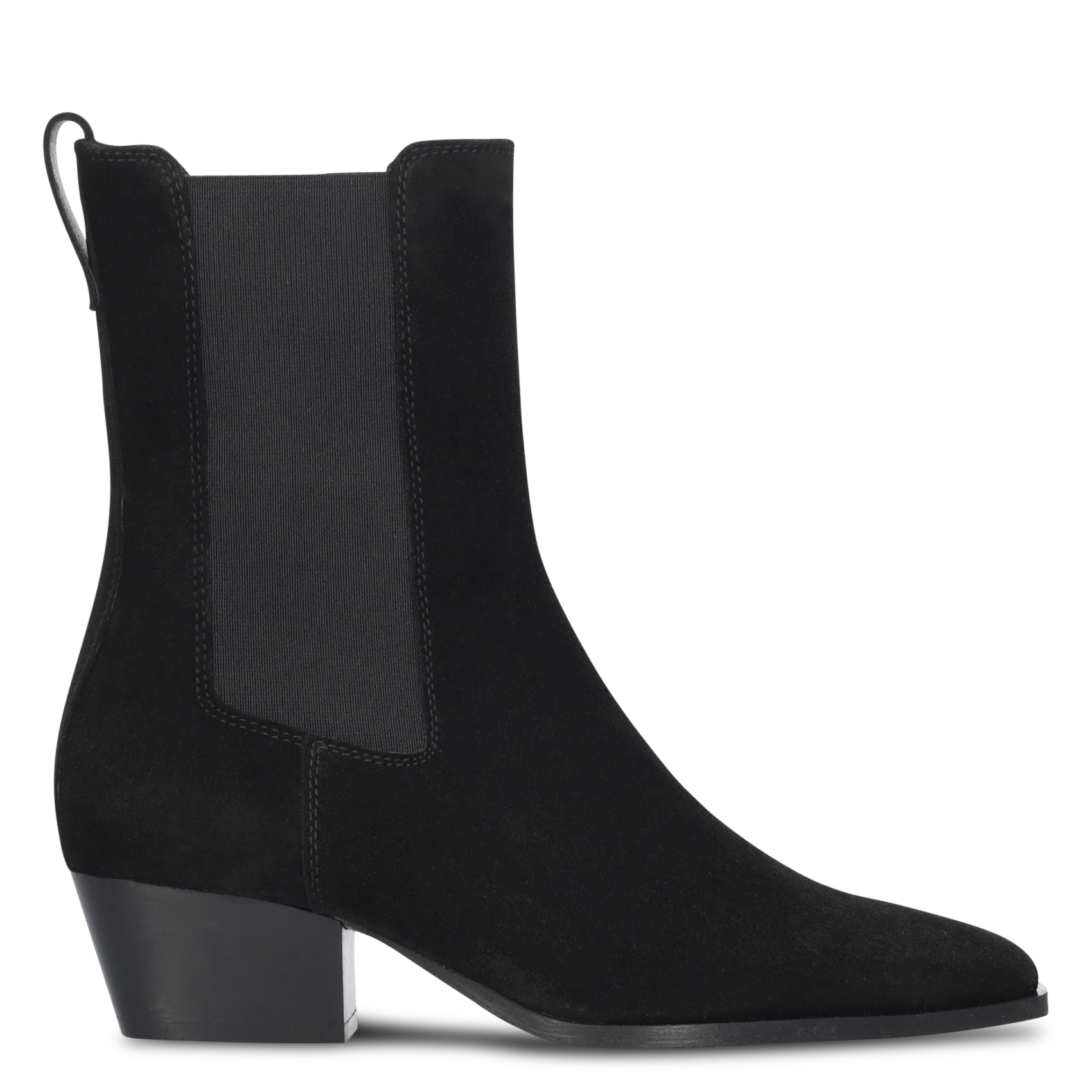Stiefeletten mit eckiger Spitze aus Wildleder BIBI LOU