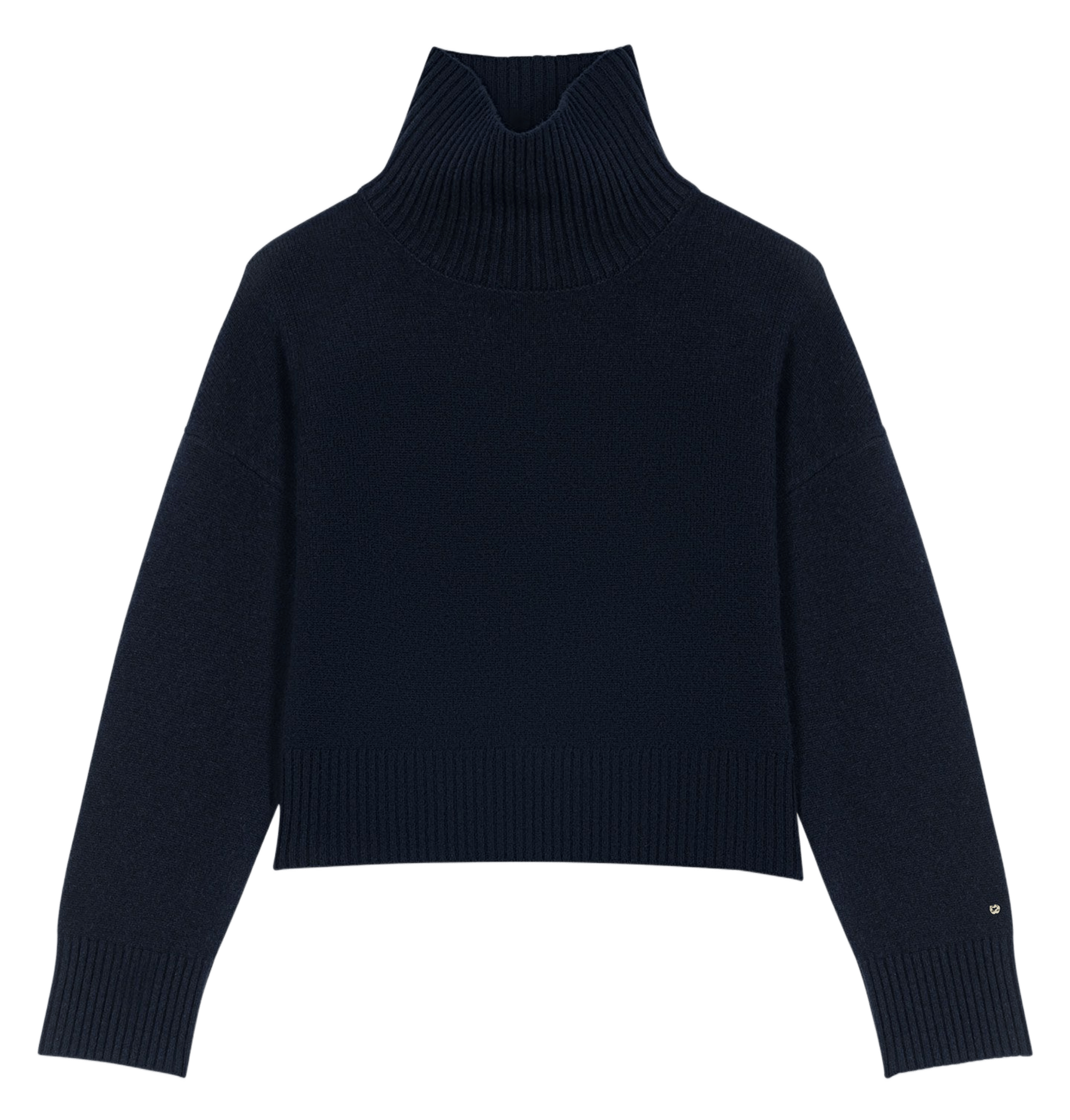 Pull col montant en cachemire mélangé MAJE