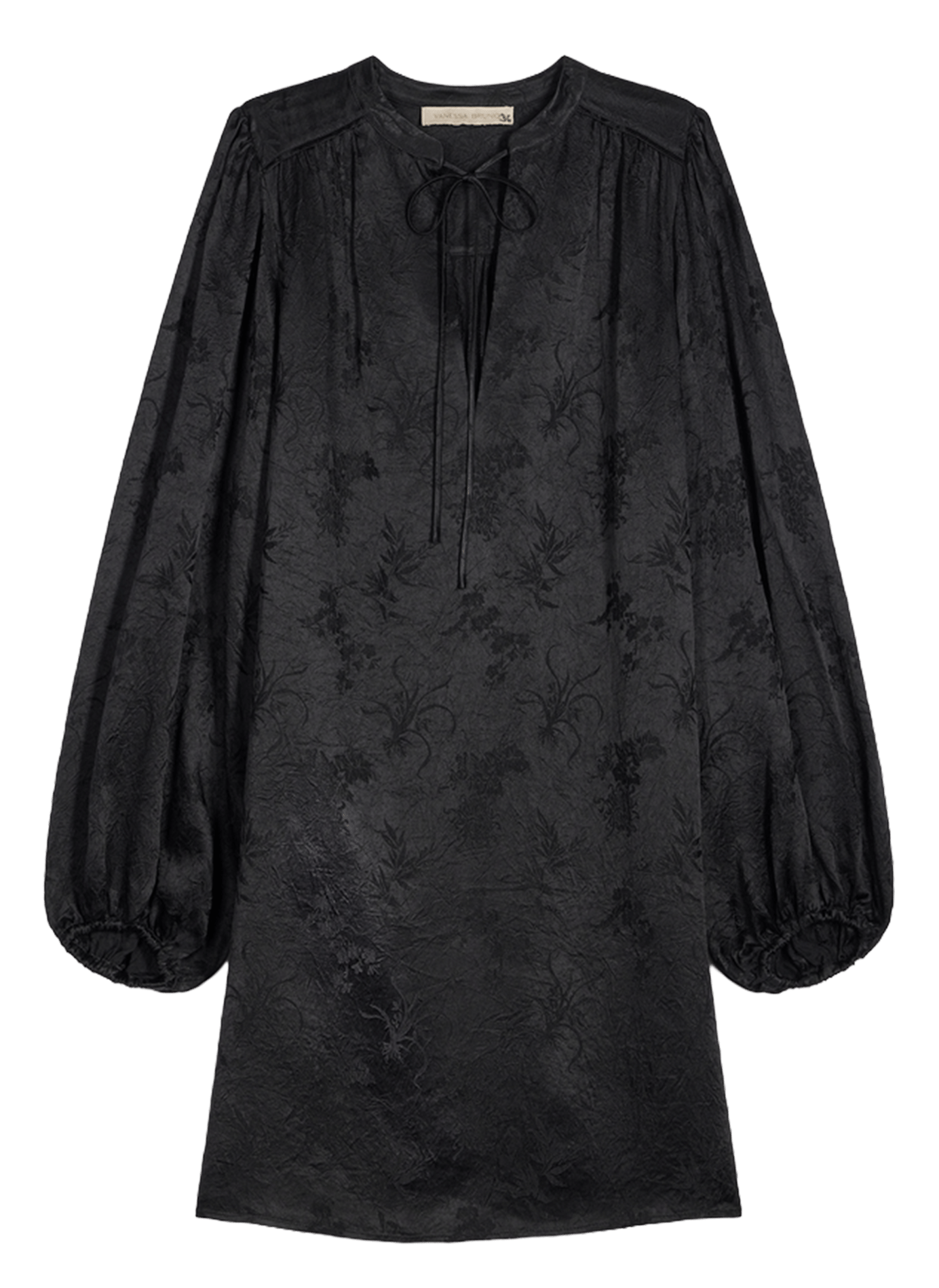 Short wide jacquard dress VANESSA BRUNO Black