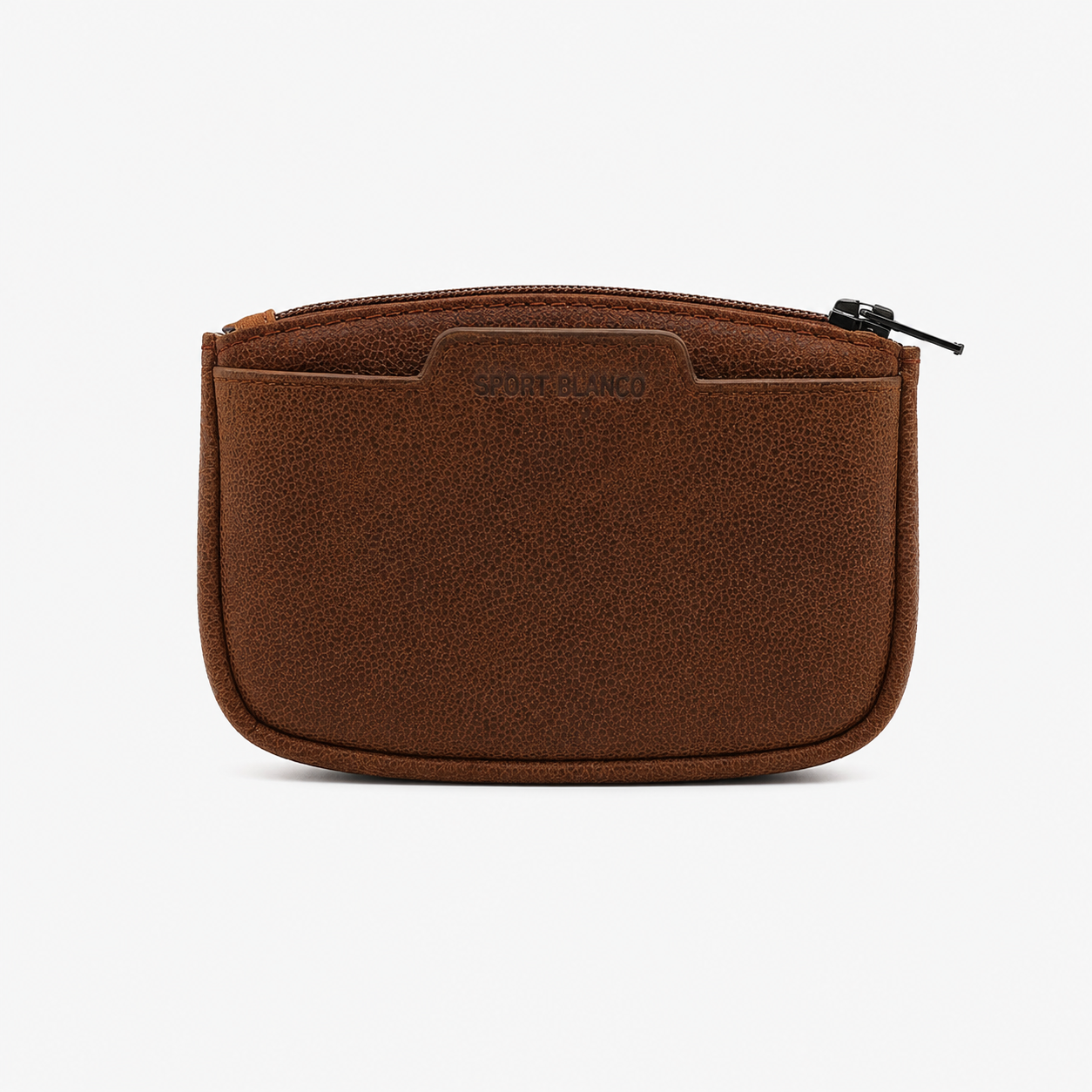 Leather zip wallet SERGE BLANCO Brown