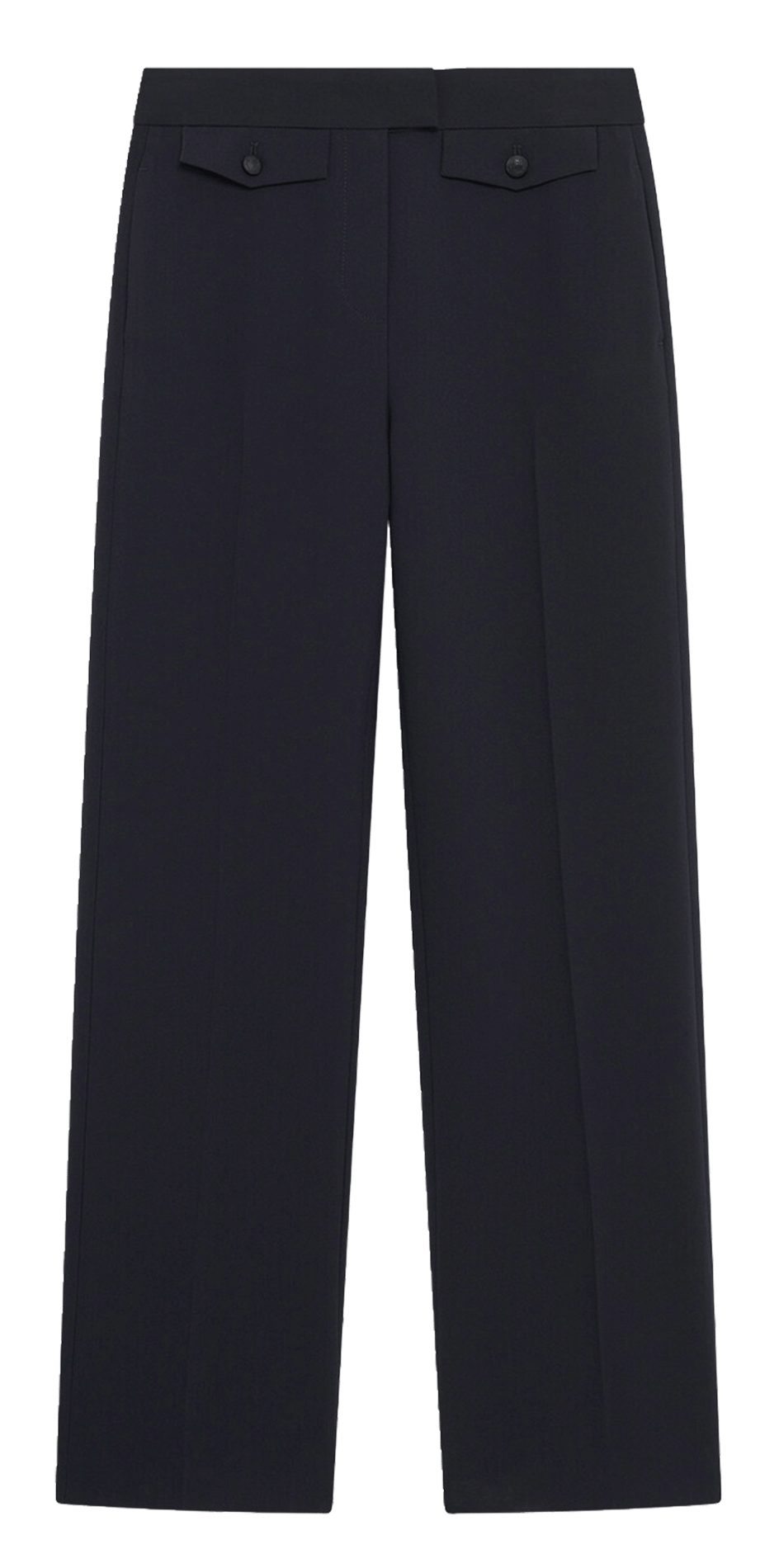 Rechte effen pantalon CAROLL Blauw