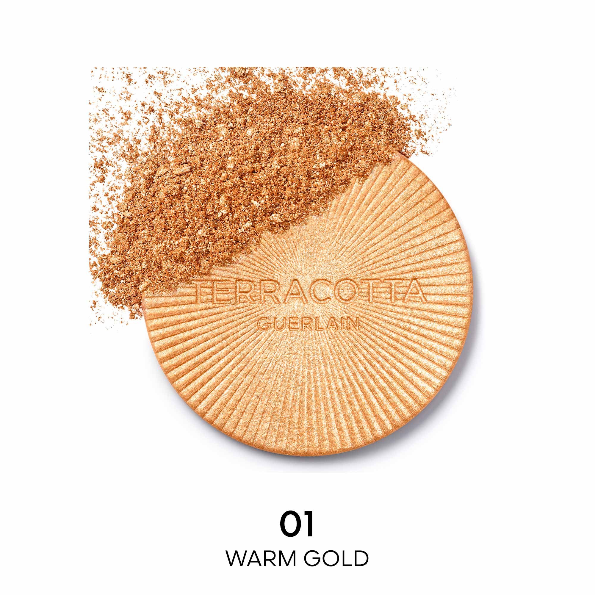 TERRACOTTA LUMINIZER Highlighter Powder - 96% natural ingredients GUERLAIN Or dorÉ
