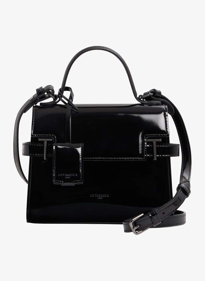 Sac En Cuir Vernis Emilie Noir Le Tanneur Femme Place des