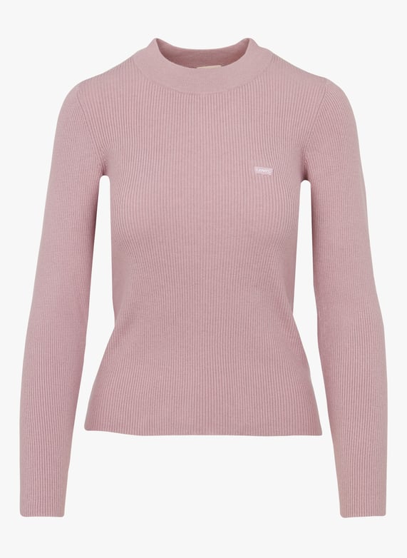 Gebreide trui met ronde hals en ribbelpatroon Blauw Levi's Dames