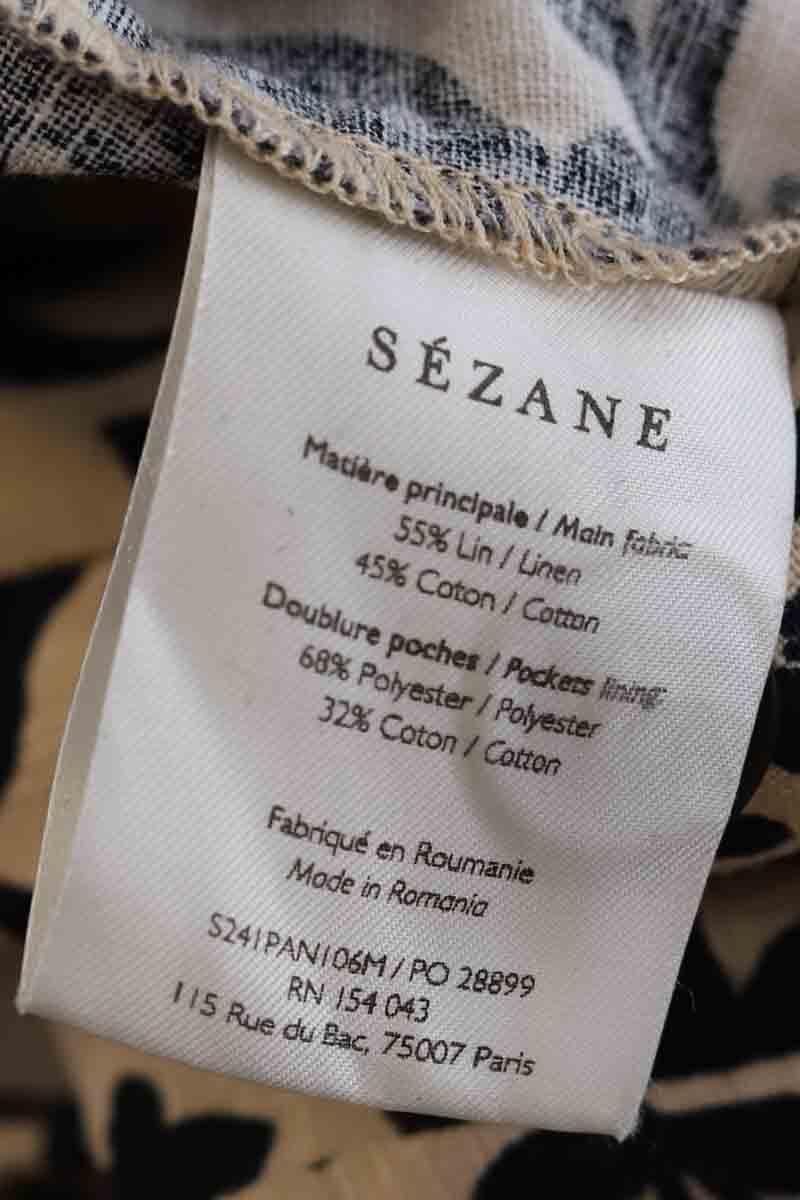 Wide cotton trousers  SEZANE - Seconde main Beige