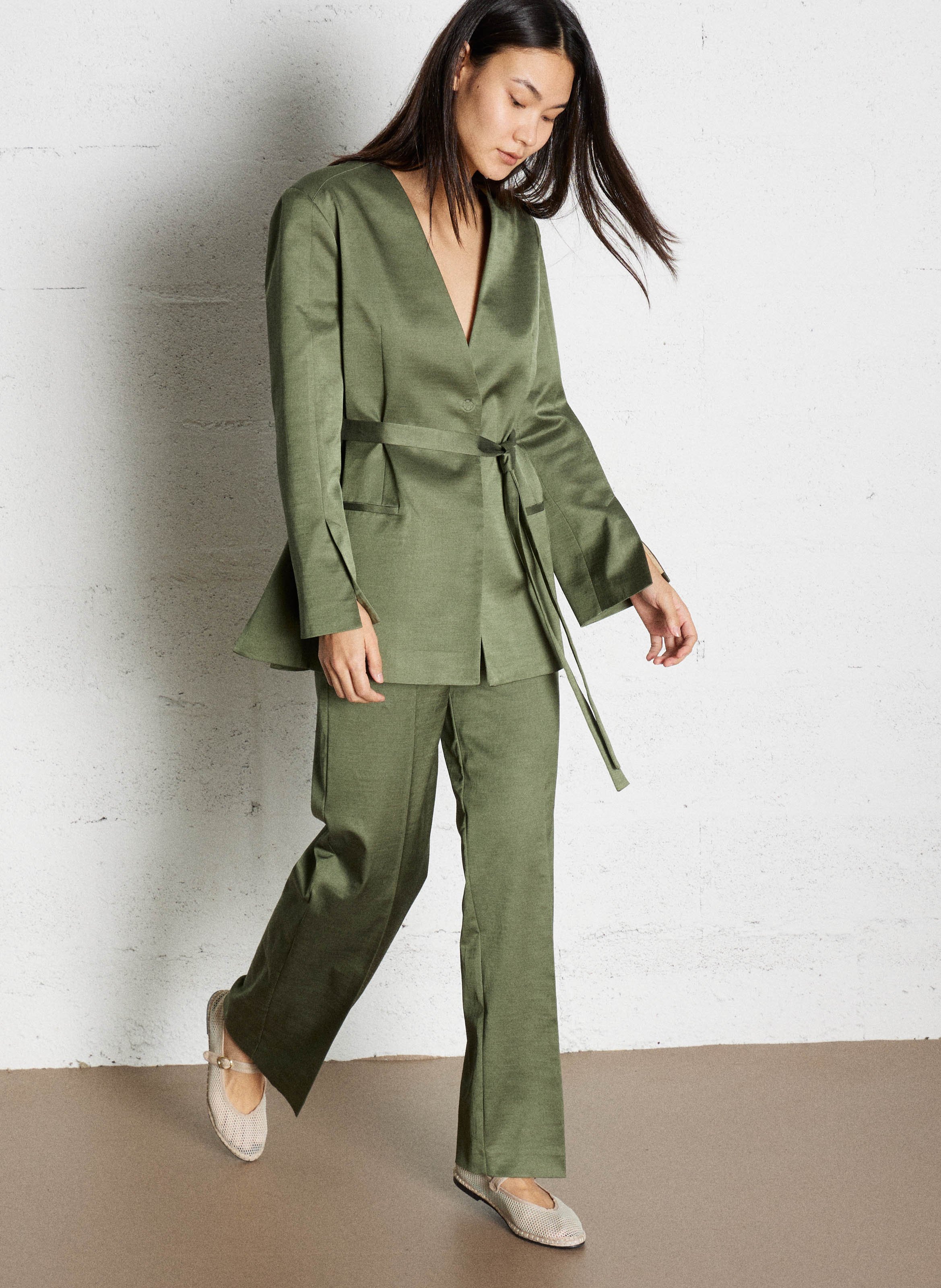 Cotton-blend bucket hat Green