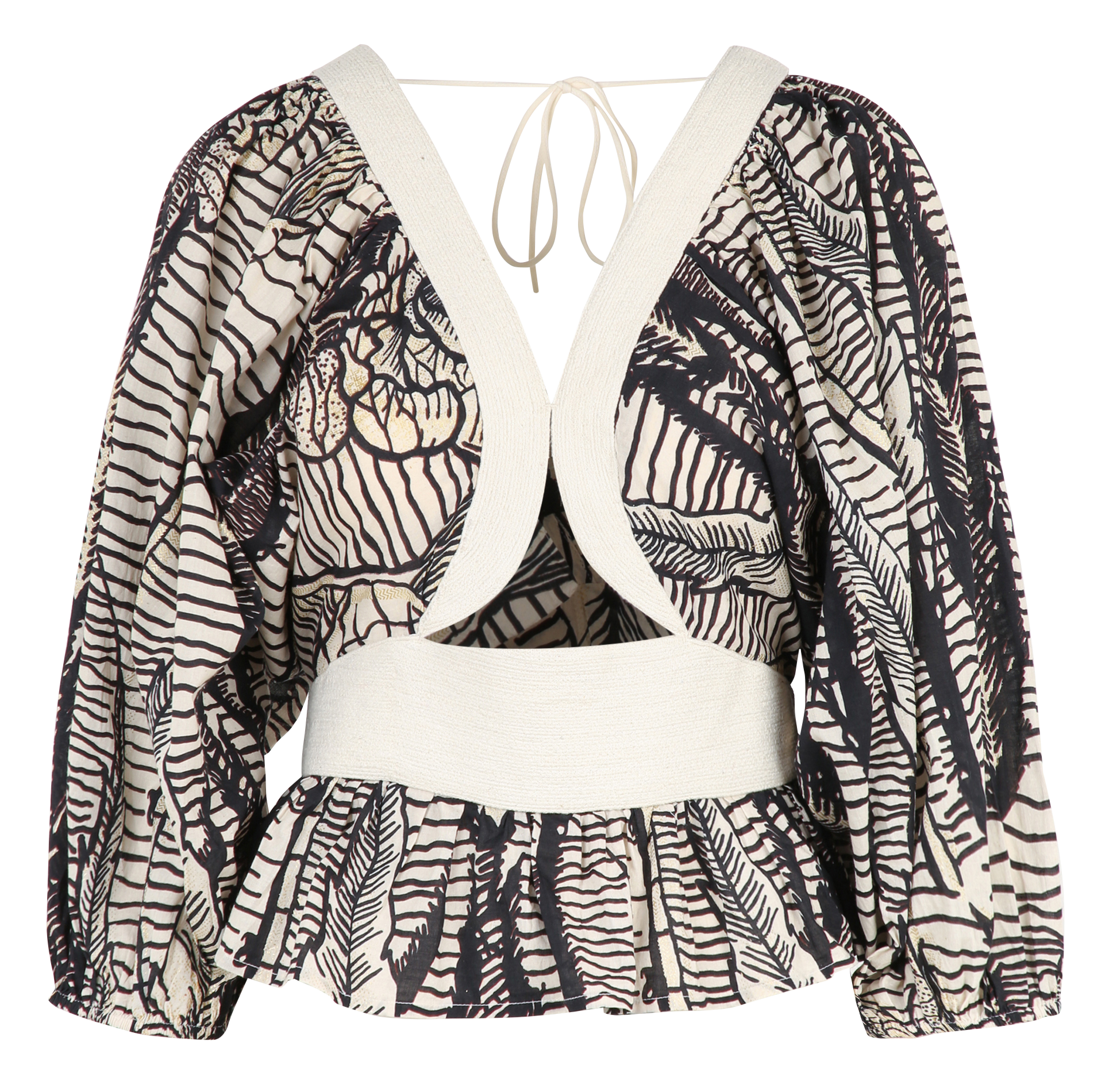 Wide cotton trousers  MES DEMOISELLES Brown