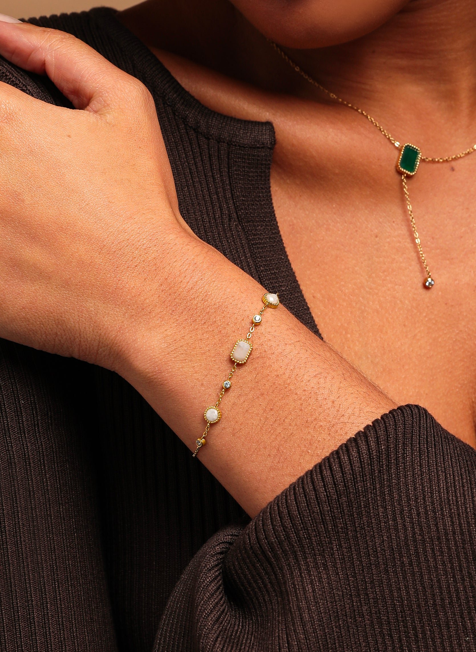 Chain bracelet Pelagia AEC Paris White