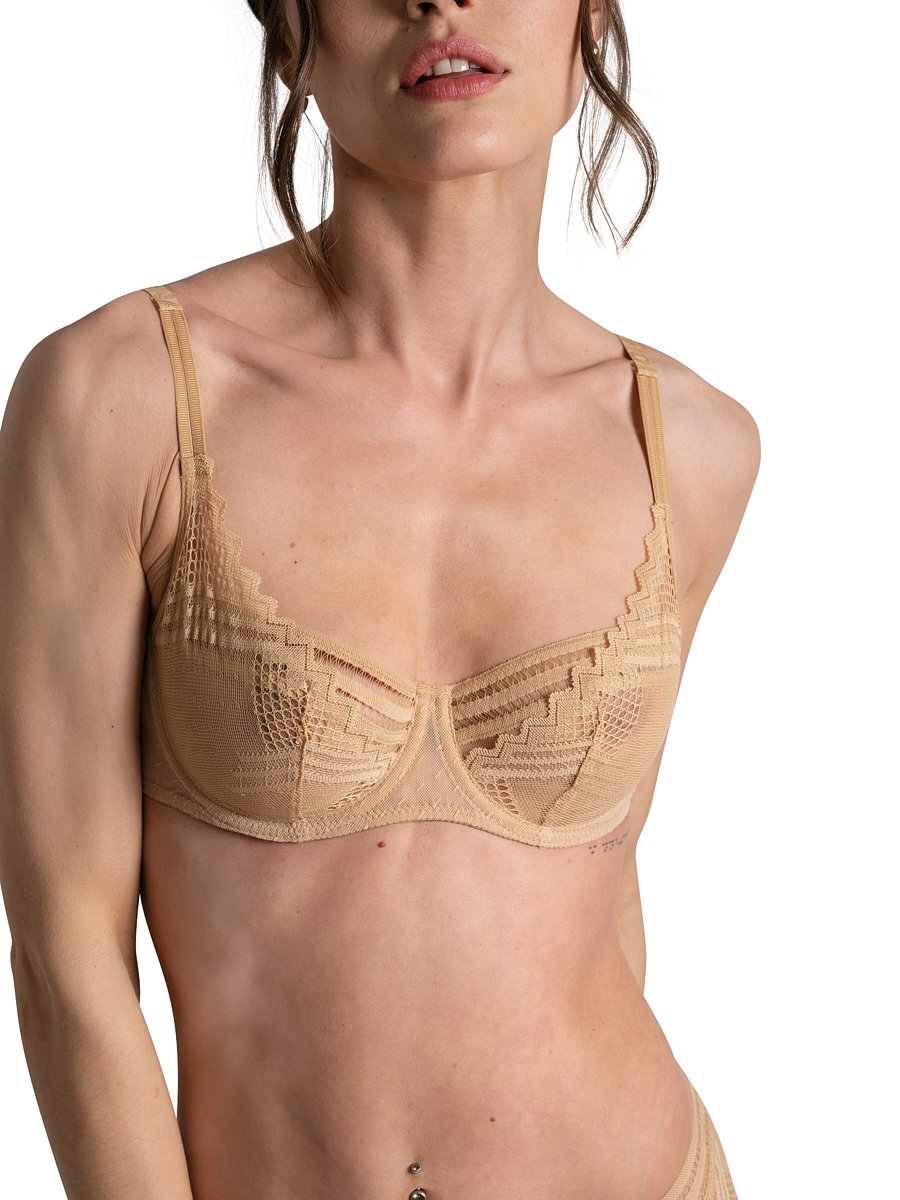 A Fleur De Toi demi-cup bra PASSIONATA Brown