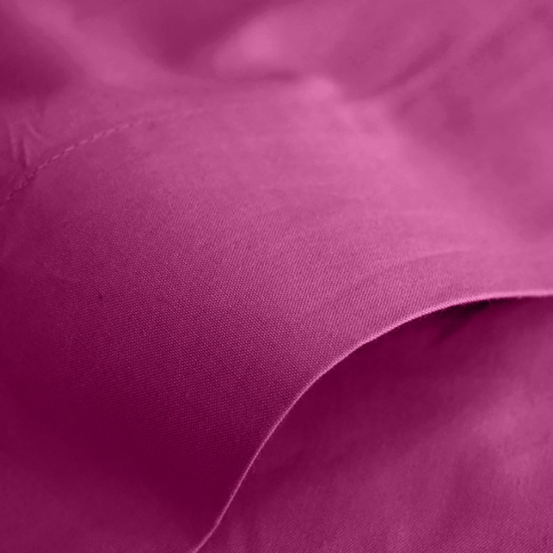 Flat sheet "premium" for single & double beds COTON PUR Pink