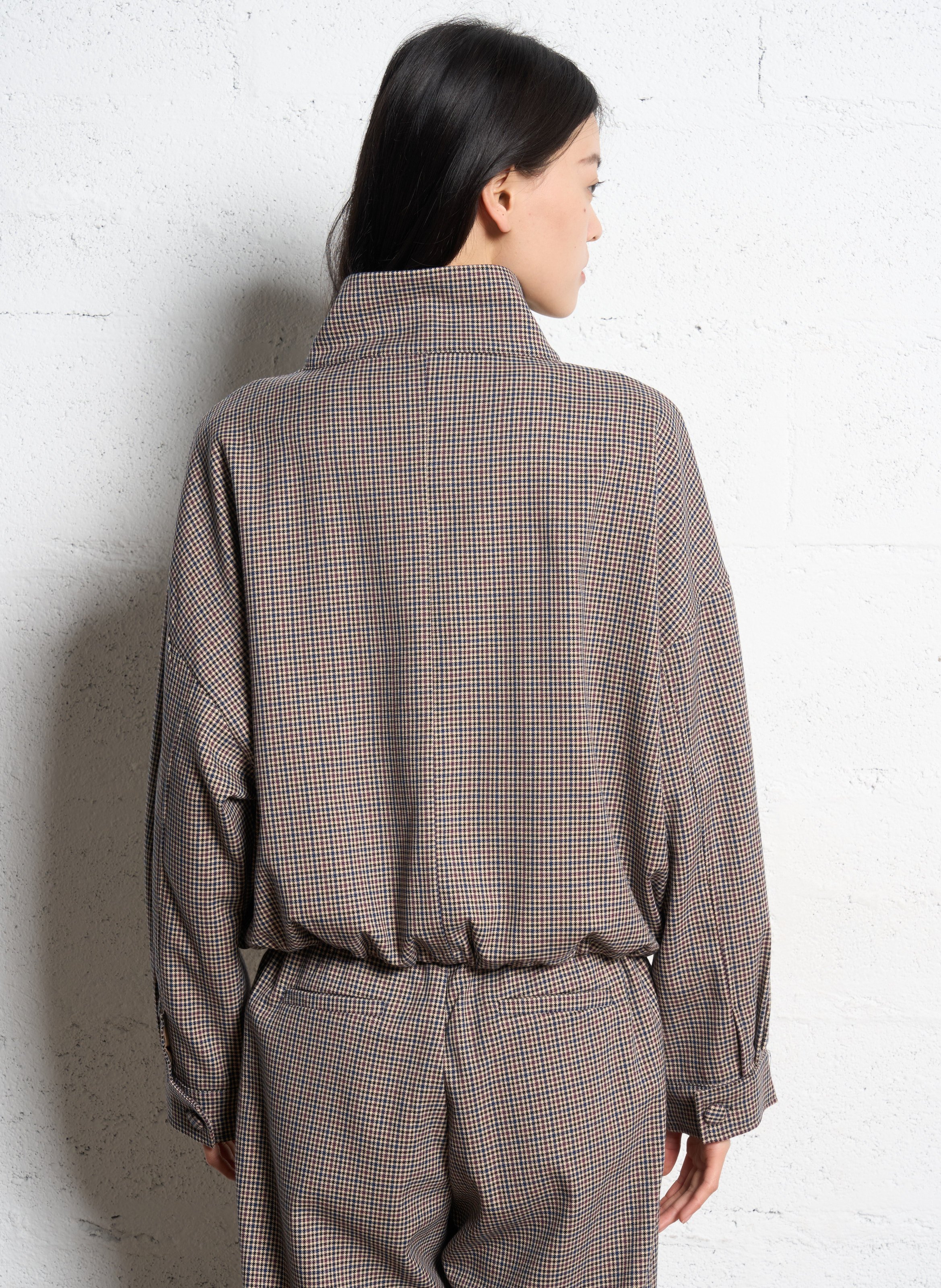 Short printed jacket SUNCOO Beige