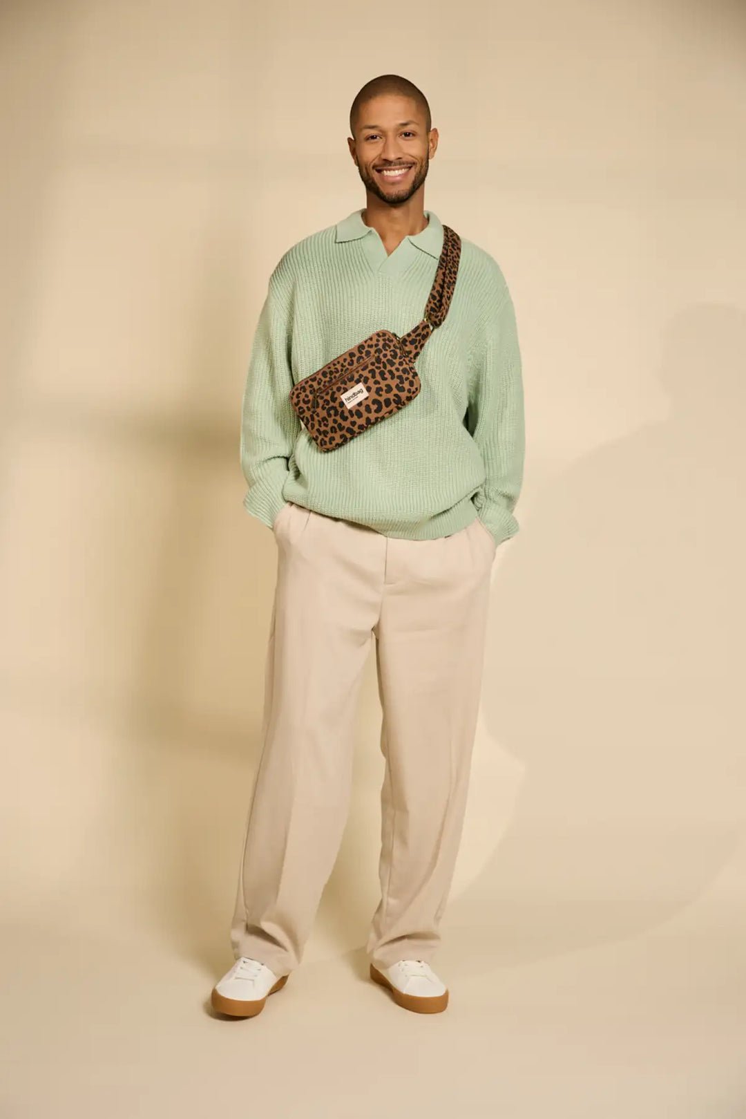 Cotton waist bag HINDBAG Brown