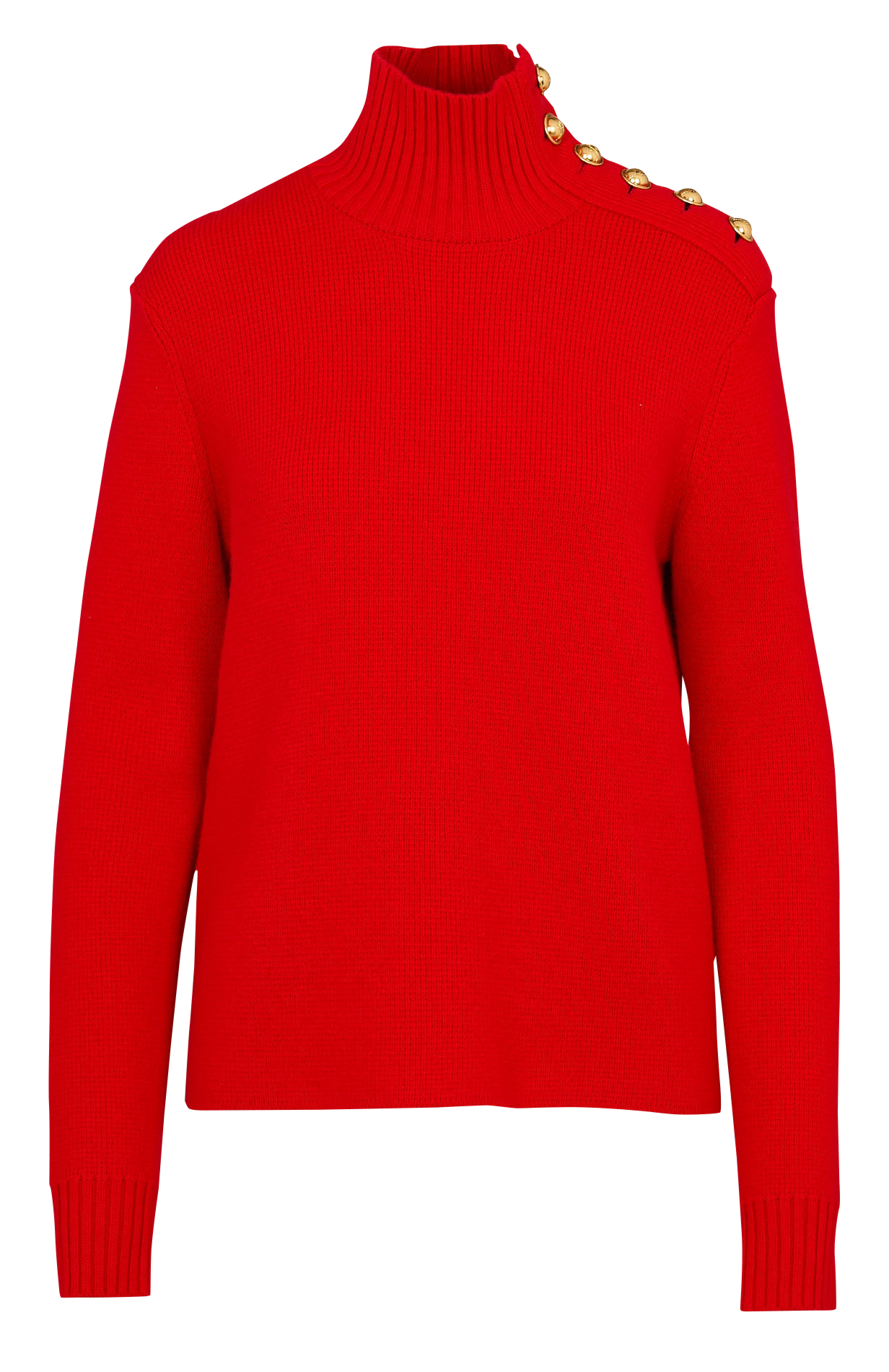 Gerade geschnittener Wollpullover LAURENCE BRAS Rot